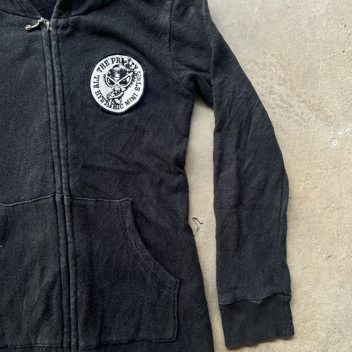 Hysteric Glamour HYSTERIC GLAMOUR “ALL THE PRETTY GIRLS” GOTHIC PUNK HOODIE Size XXS / US 00 / IT 34 - 6 Thumbnail
