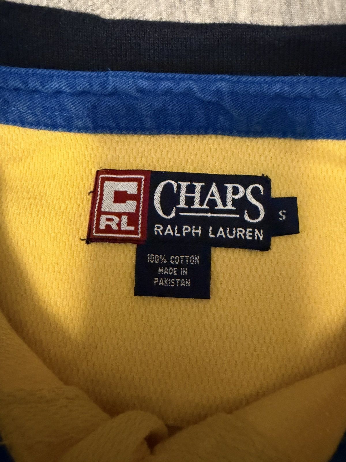 Chaps Ralph Lauren Yellow Chaps Ralph Lauren Polo Shirt Size US L / EU 52-54 / 3 - 2 Thumbnail