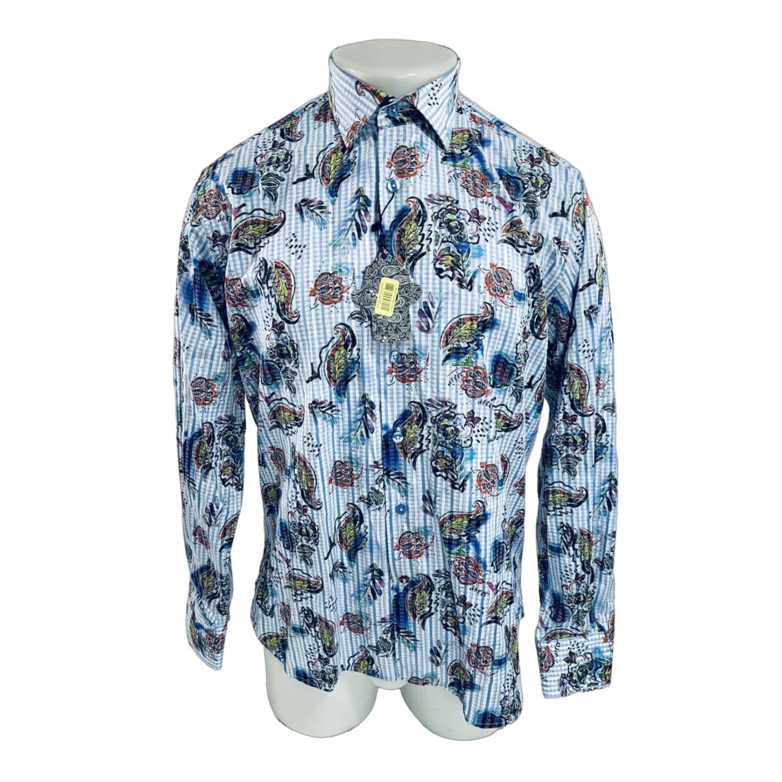 Luchiano Visconti VISCONTI BLACK - NEW w TAG - PAISLEY Mens M Shirt Size US M / EU 48-50 / 2 - 1 Thumbnail