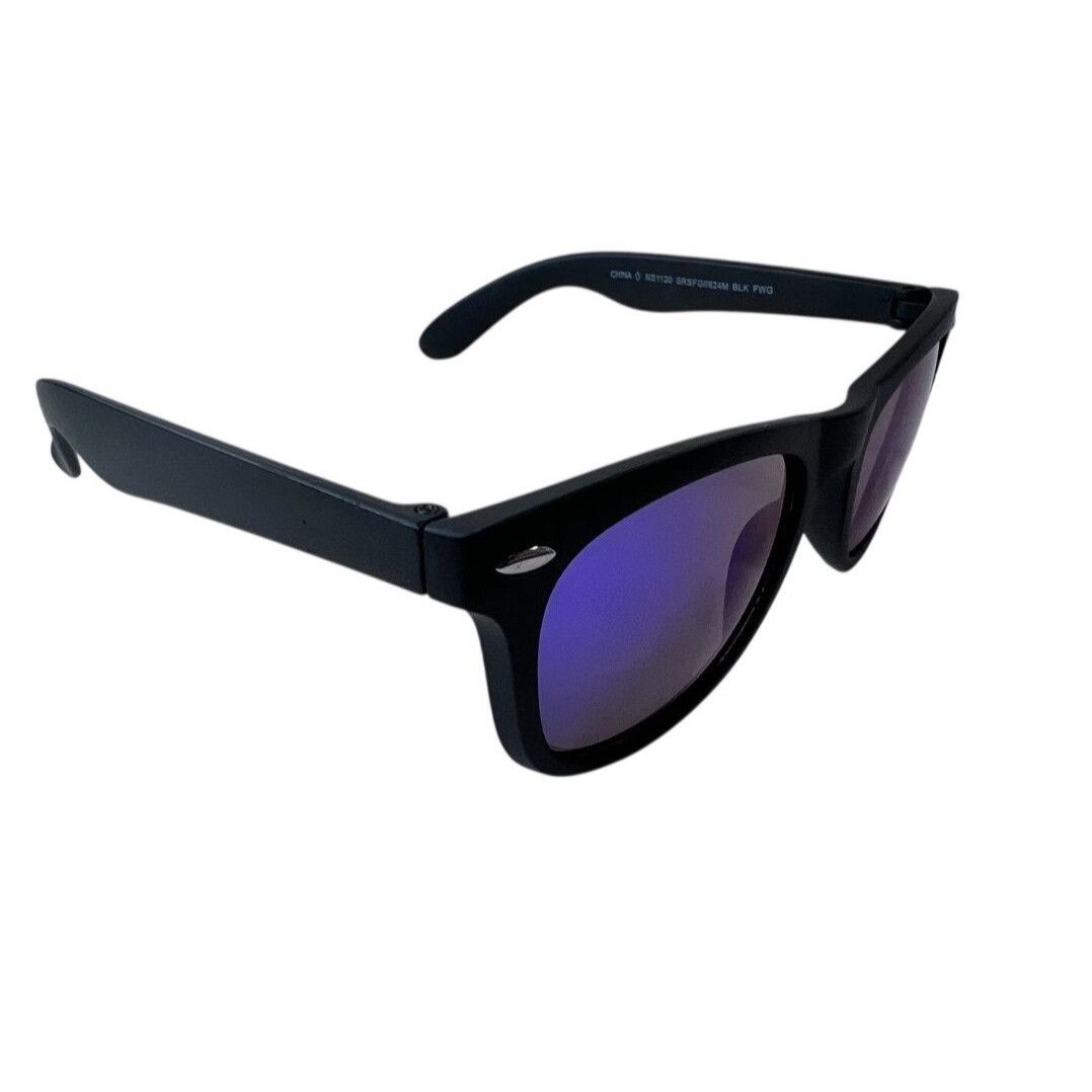 Other Unisex Polarized Mirror Horn Rimmed Sunglasses - Black Blue Size ONE SIZE - 2 Thumbnail