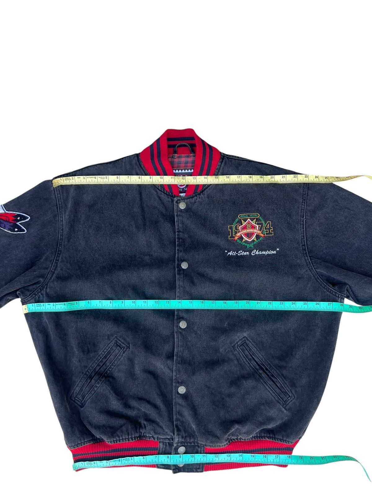 Bugle Boy 80s 90s Bugle Boy Four Play Patina Denim Jacket Bomber Size US XL / EU 56 / 4 - 4 Thumbnail
