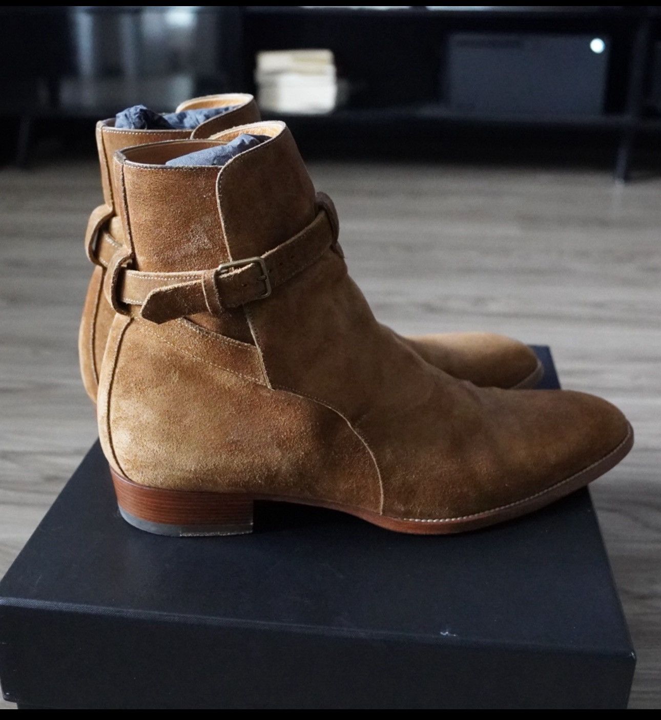 Saint Laurent Paris FW16 Saint Laurent Paris Wyatt Jodhpur Boot in Tan Suede Size US 11 / EU 44 - 3 Thumbnail