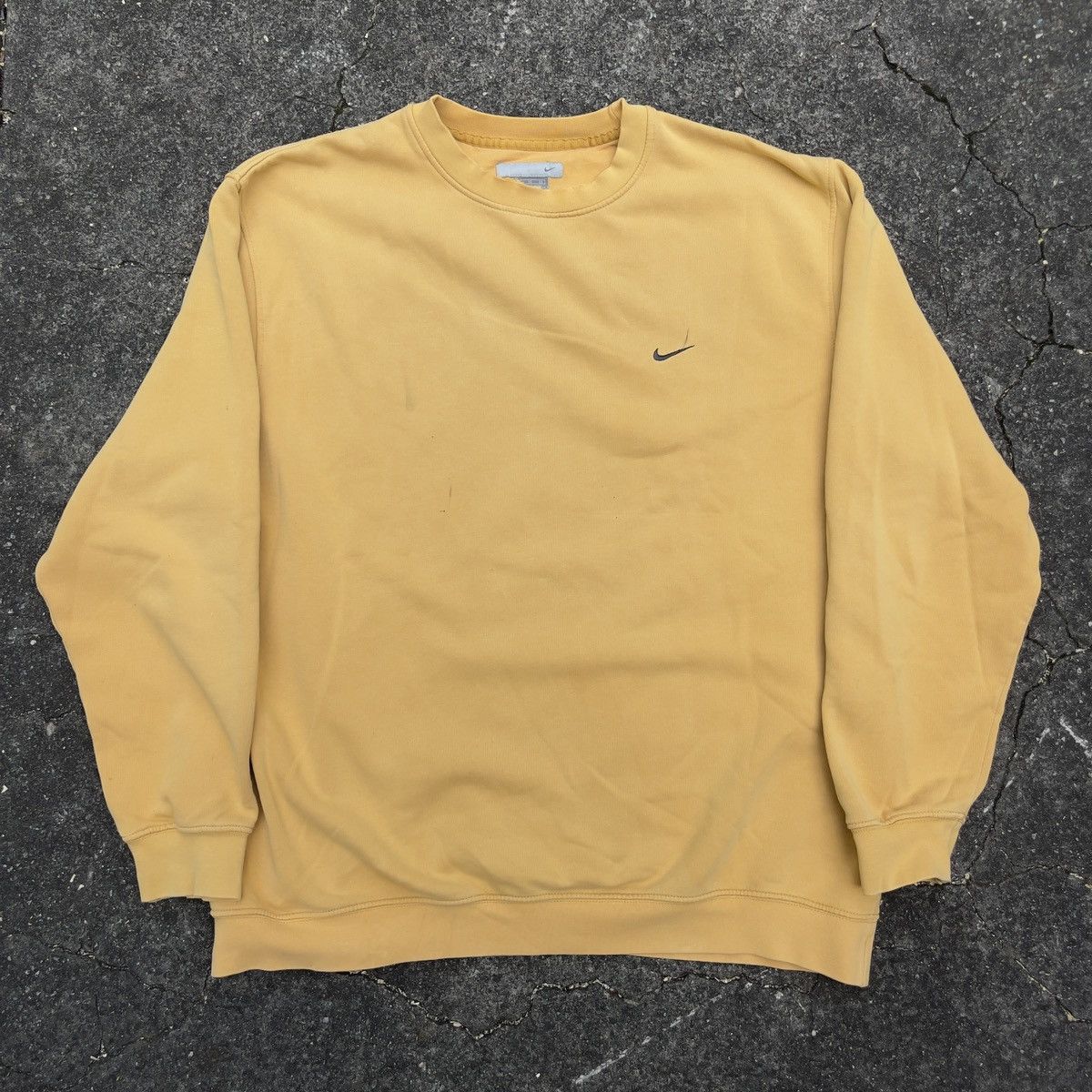 Vintage Thrashed Y2K NIKE Mini Swoosh Crewneck