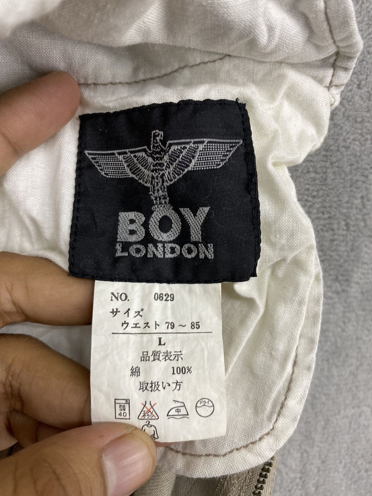 Boy London × Japanese Brand × Vintage Vintage 90s Boy London Travis Style Baggy Cargo Pants Size US 33 - 11 Thumbnail
