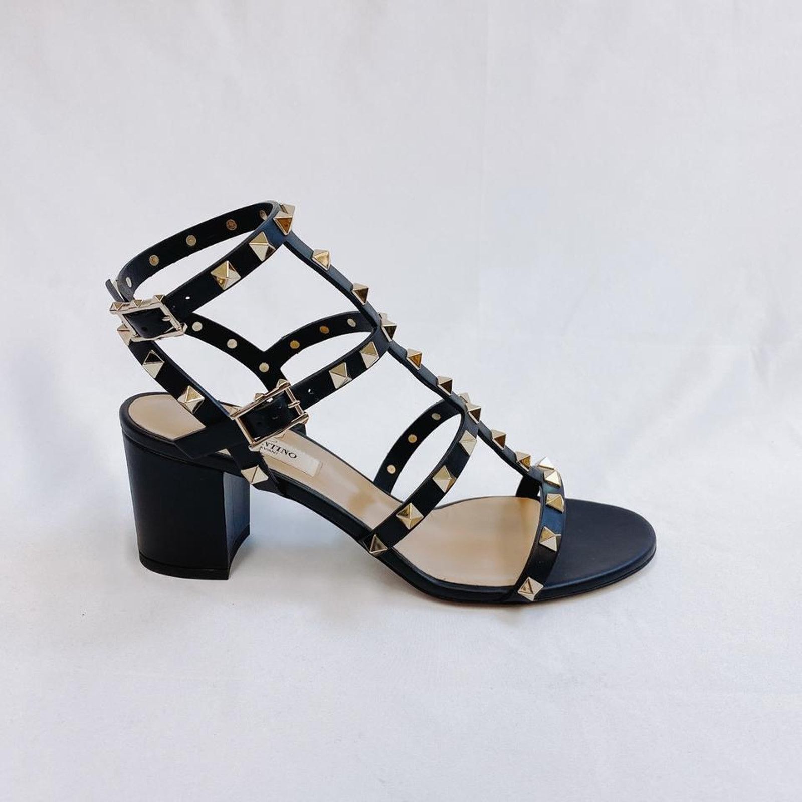 Valentino Valentino Garavani Rockstud 60 leather chunky heels 40 Size US 10 / IT 40 - 6 Thumbnail