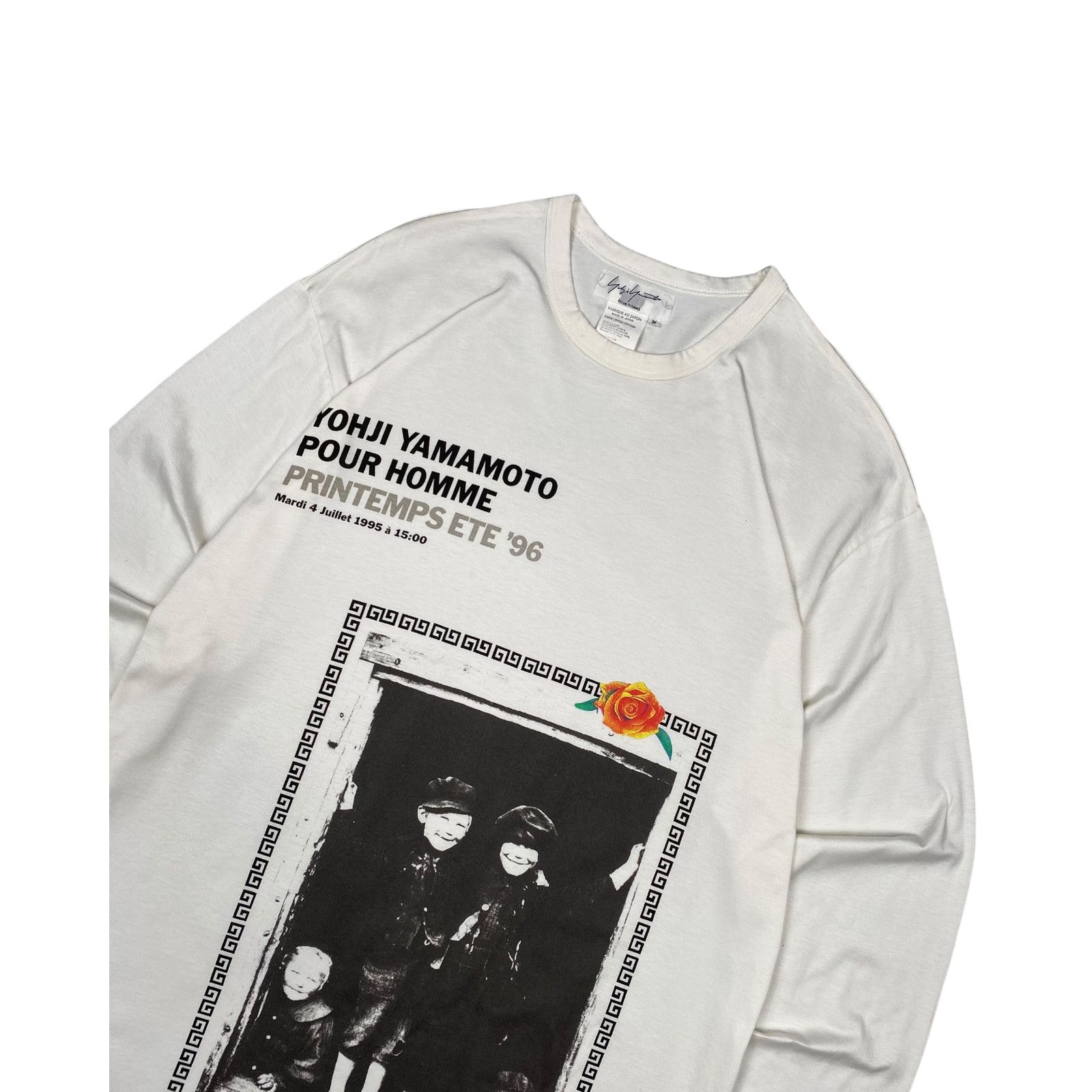 Yohji Yamamoto Yohji Yamamoto Pour Homme White Long Sleeve Tee SS96 Size US M / EU 48-50 / 2 - 3 Thumbnail
