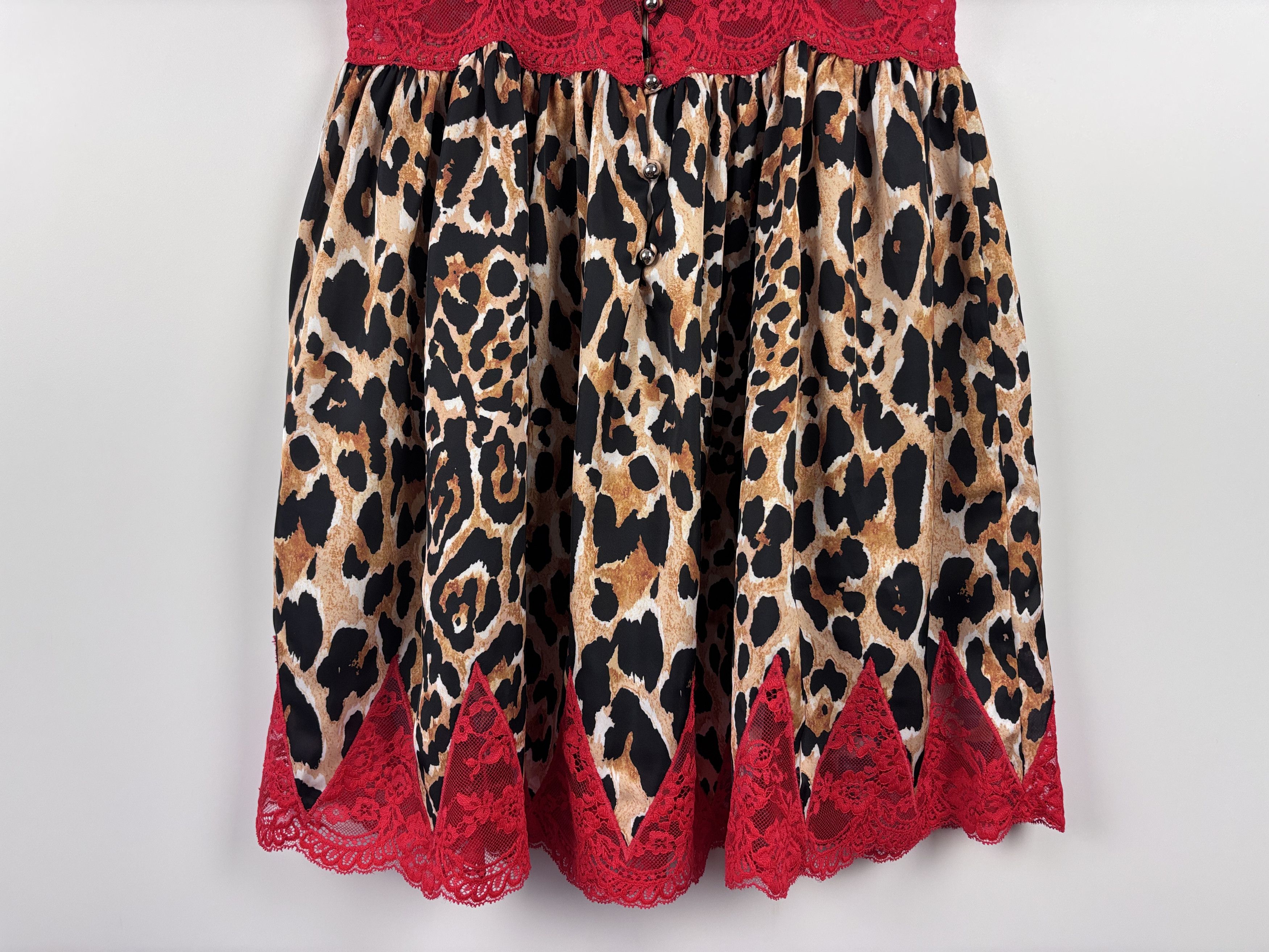 Paco Rabanne x H&M Leopard Mini Lace Dress Multicolor Size S
