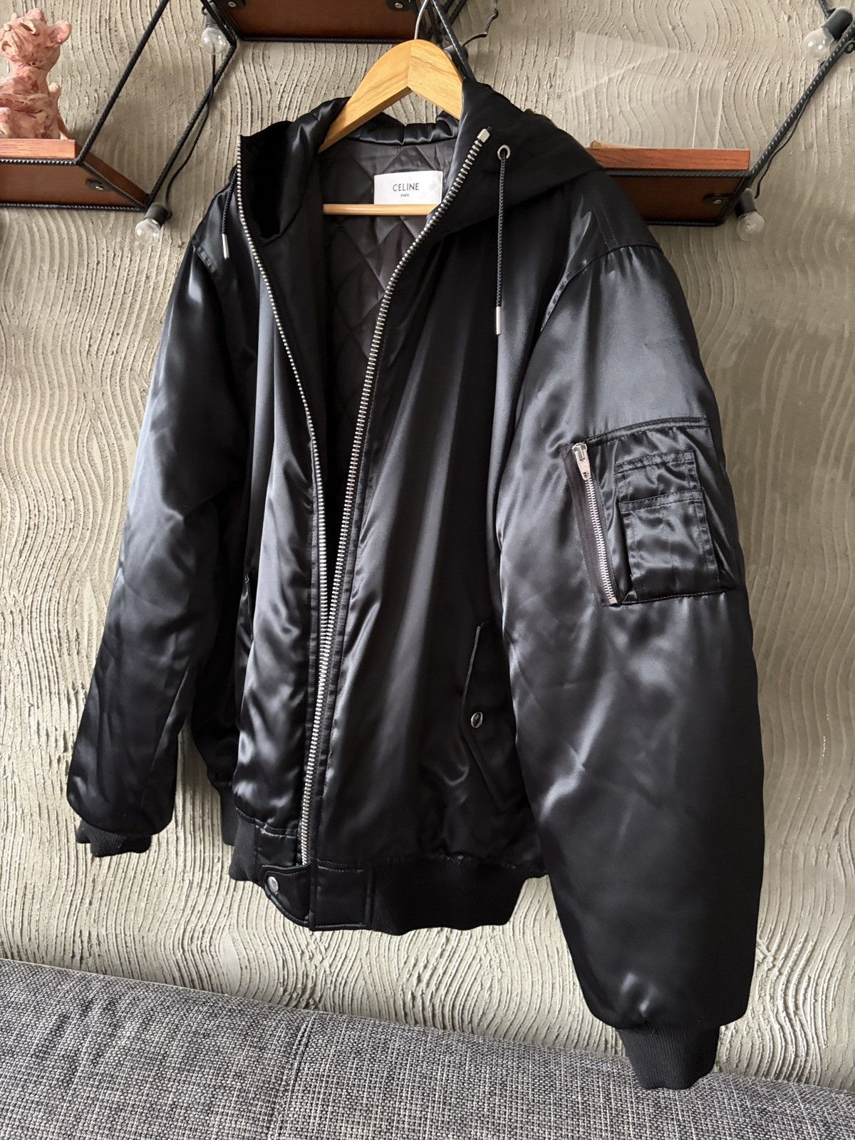 Celine Celine Hooded Bomber Jacket Size US M / EU 48-50 / 2 - 5 Thumbnail