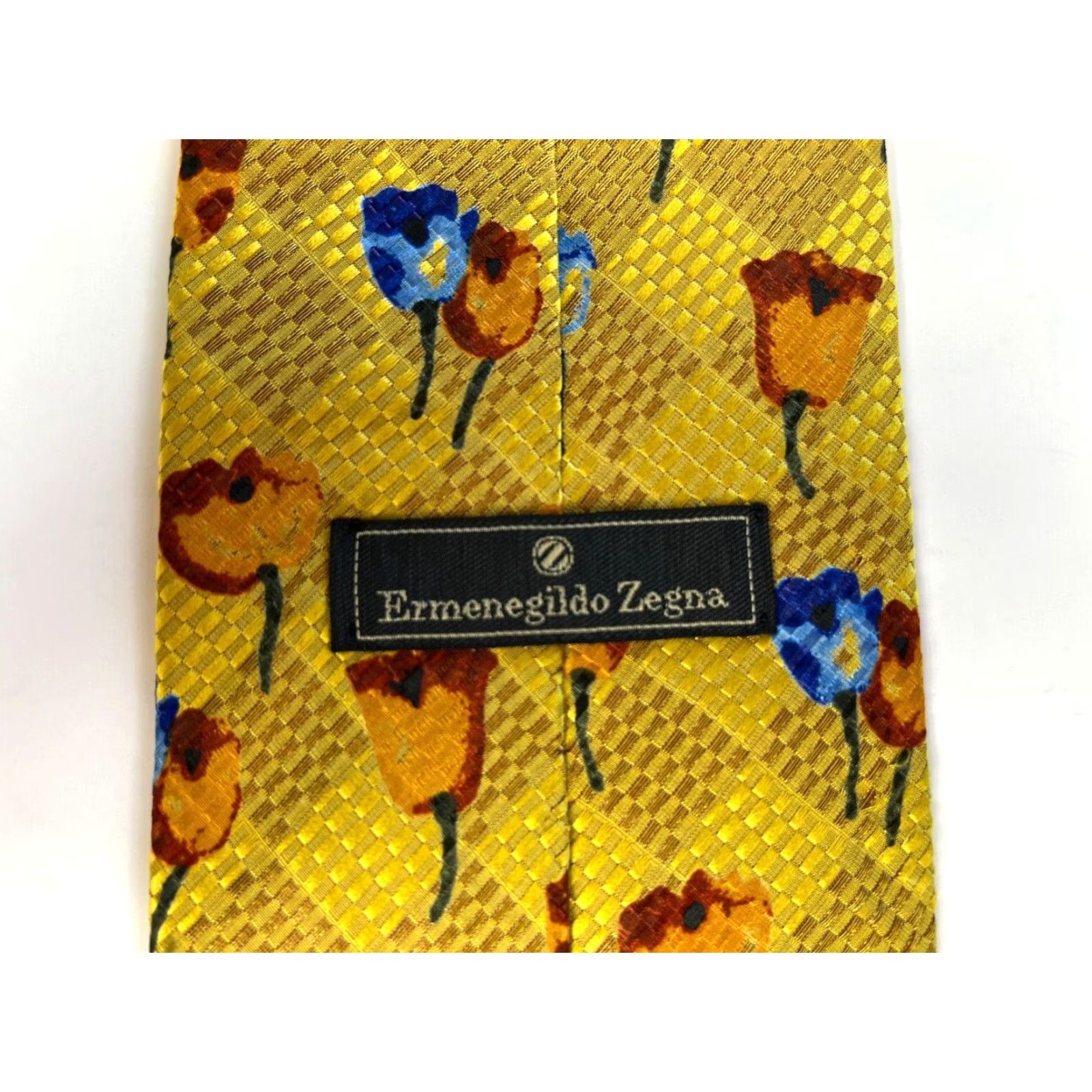 Ermenegildo Zegna VINTAGE Mens Ermenegildo Zegna Luxury Silk Tie Floral Tulips Made in Italy Size ONE SIZE - 7 Thumbnail