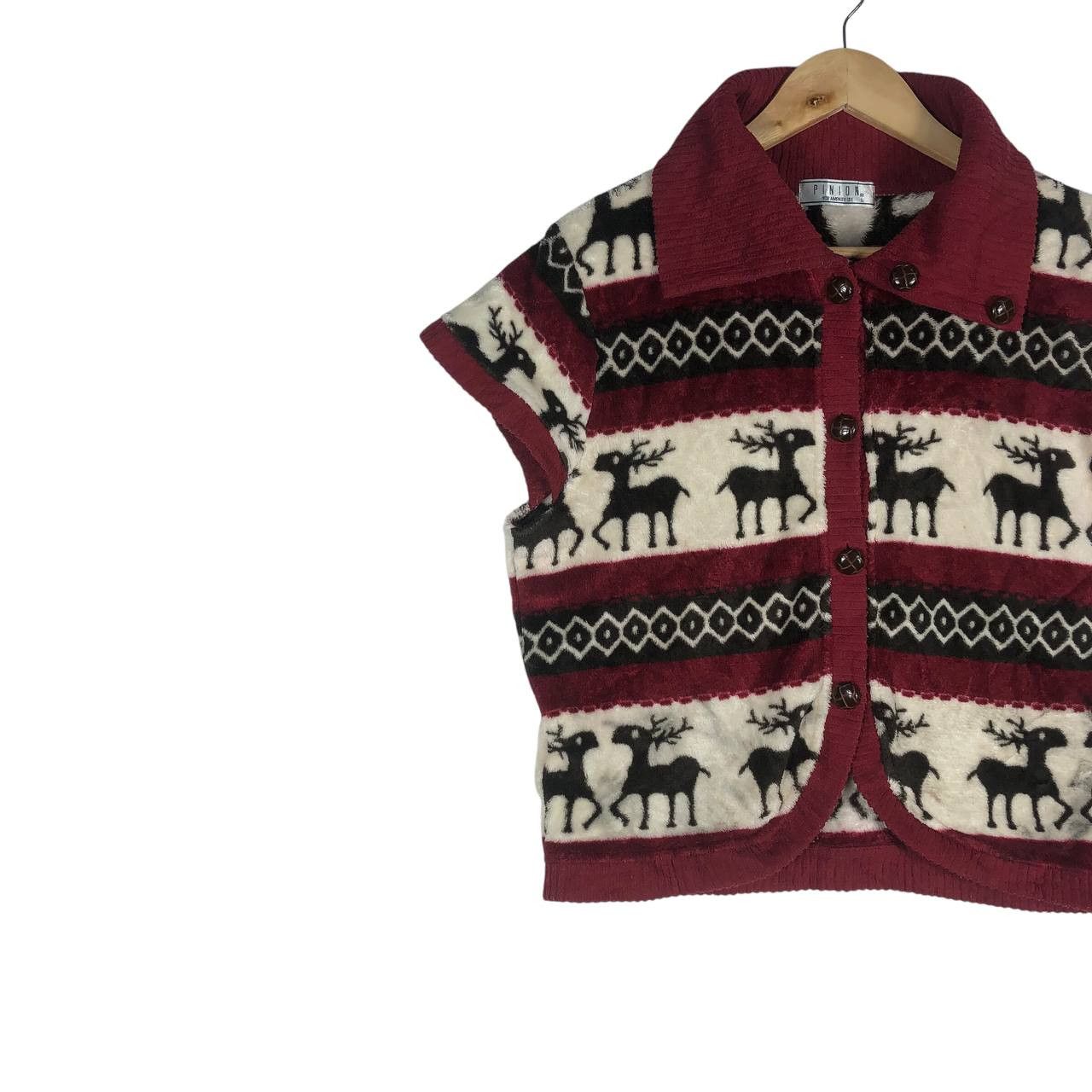 Other CROP FLEECE VEST FULL PRINT DEER Size L / US 10 / IT 46 - 3 Thumbnail