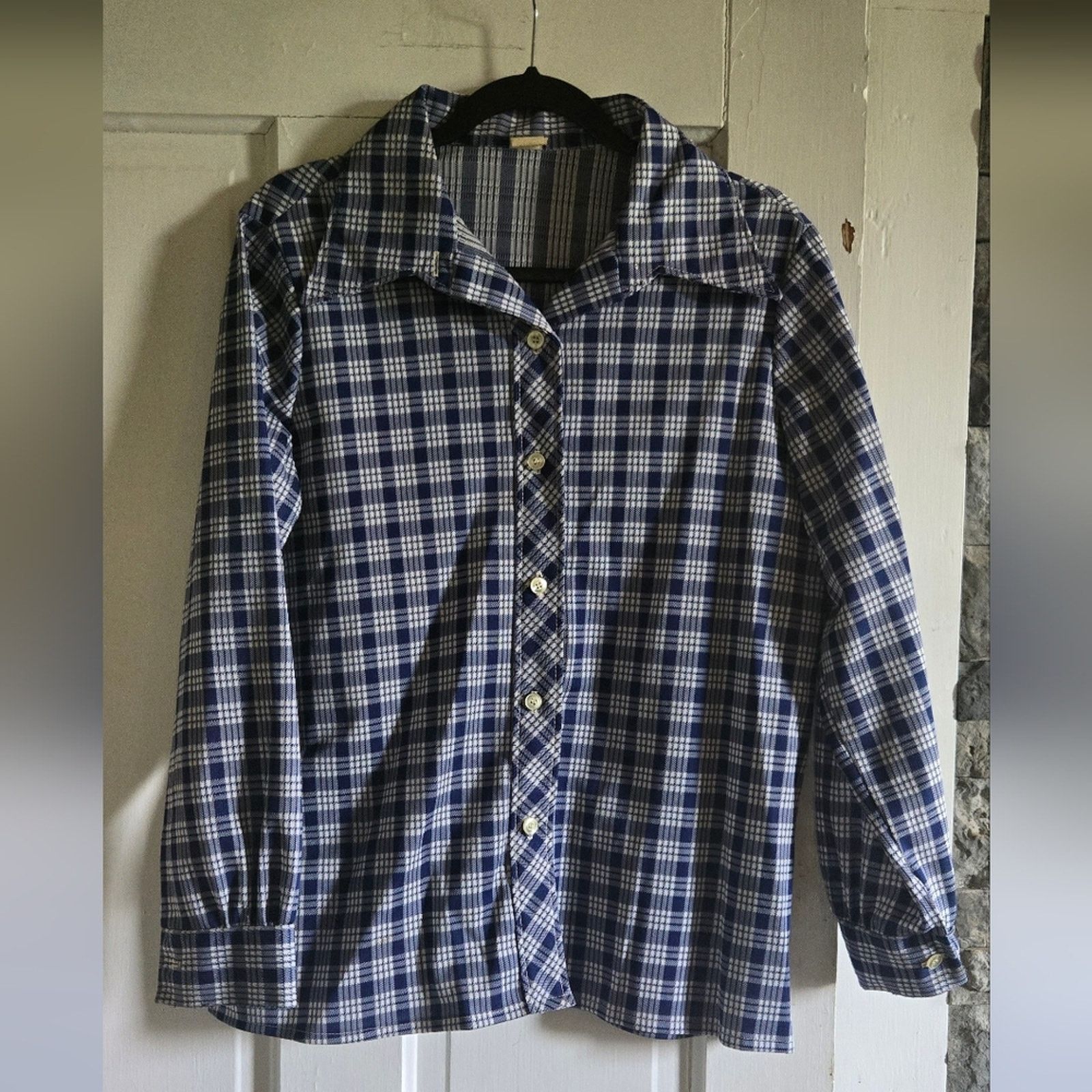 Other Vintage polyester wing collar shirt Size US L / EU 52-54 / 3 - 1 Thumbnail