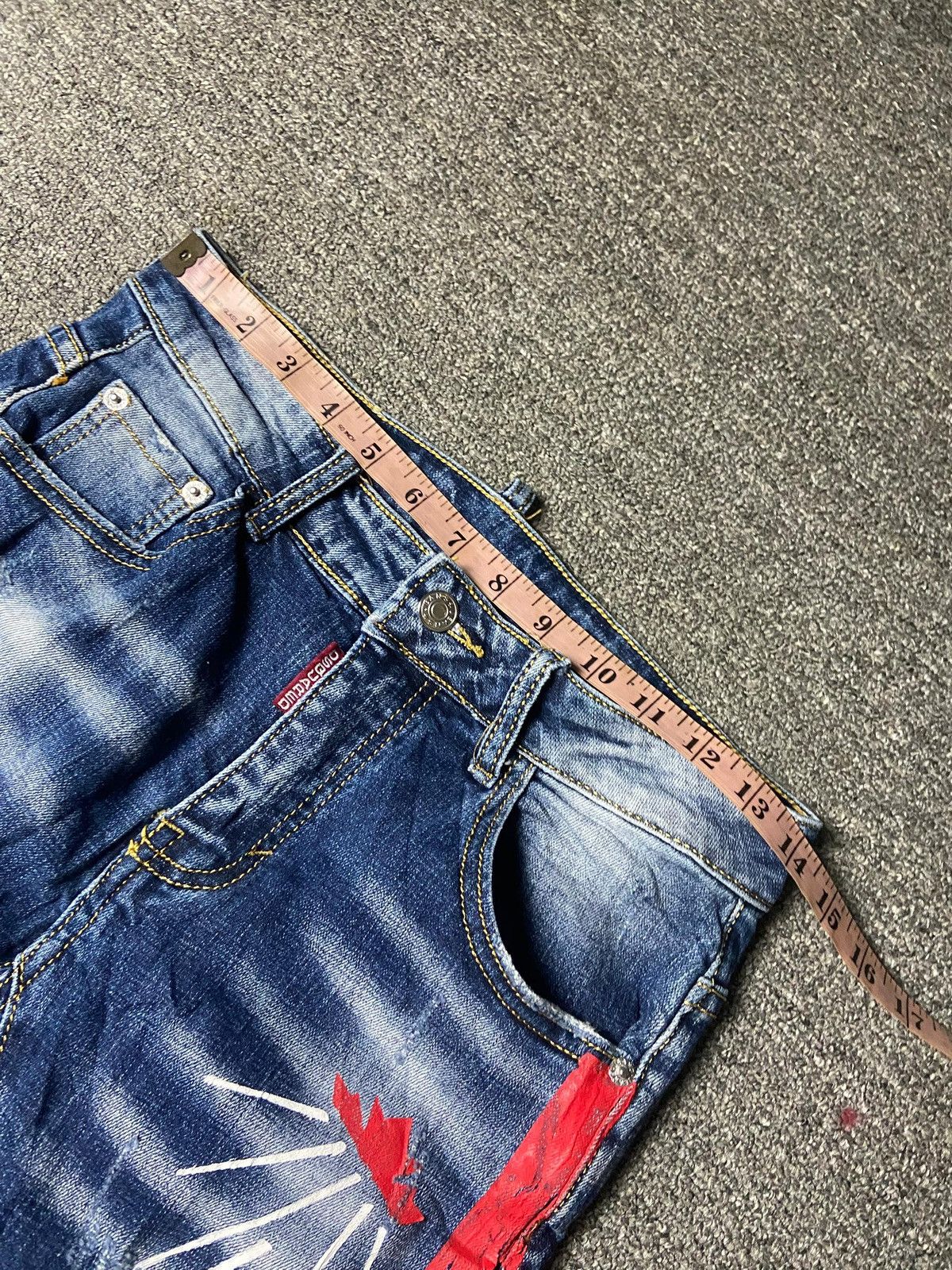 Dsquared2 Dsquared2 Canadian Distressed Ripped Skinny Jeans (171) Size US 28 / EU 44 - 8 Thumbnail