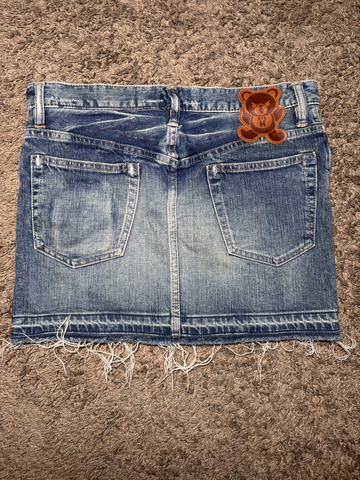 Hysteric Glamour Vintage Hysteric Glamour Bear Graphic Denim Mini Skirt Size Size 25" / US 0 / IT 36 - 2 Thumbnail