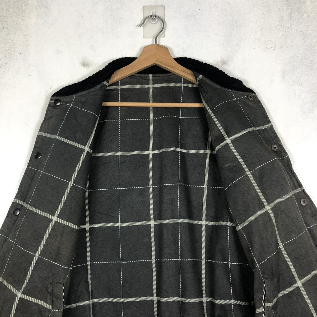 Japanese Brand × Vintage 📌VINTAGE BOMBER JACKET HICKORY OUT OF SIGHT ISSEY MIYAKE Size US M / EU 48-50 / 2 - 16 Thumbnail