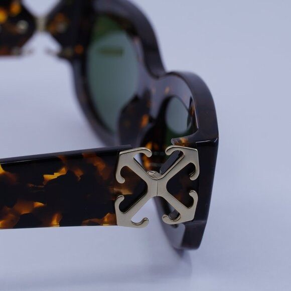 Off-White Off-White OERI14E PALMER 6055 Sunglasses Havana Oval Frame Size ONE SIZE - 10 Thumbnail