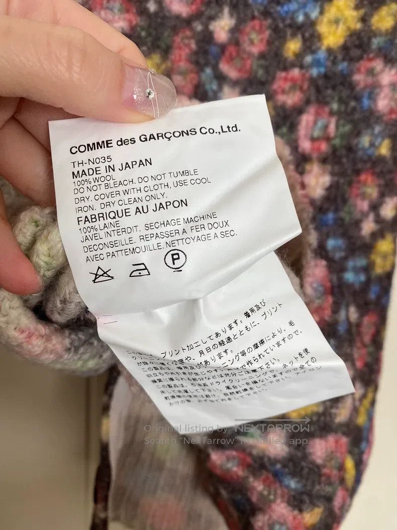 Comme des Garcons Comme Des Garcons Floral Pure Wool Sweater Size S / US 4 / IT 40 - 5 Thumbnail