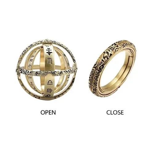 Jewelry Gold Color Astronomical Ball Pendant Necklace Size ONE SIZE - 3 Thumbnail
