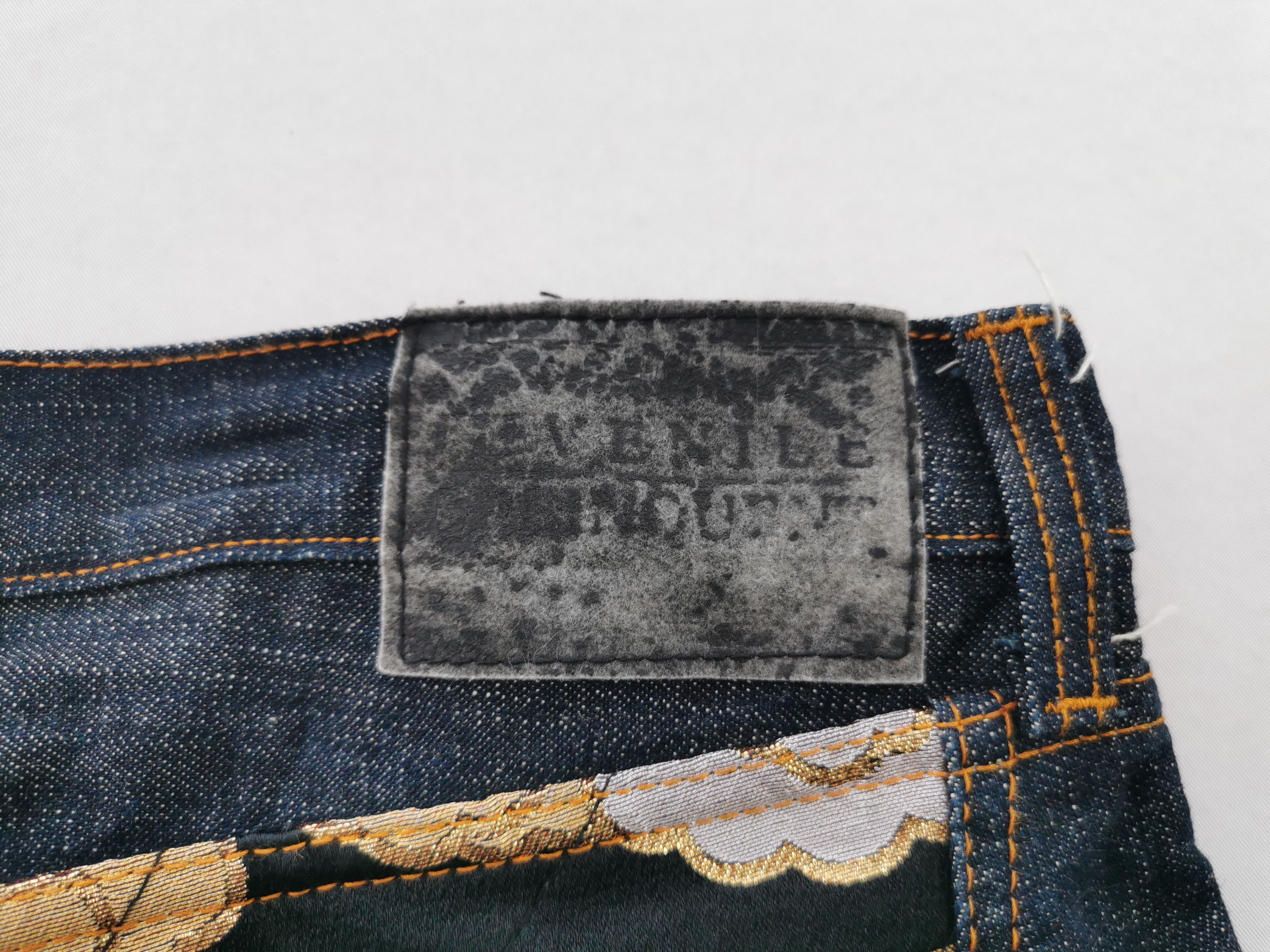 Japanese Brand × Vintage Vintage Juvenile Delinquent Dragon Indigo Denim Size 41 Size US 41 - 9 Thumbnail