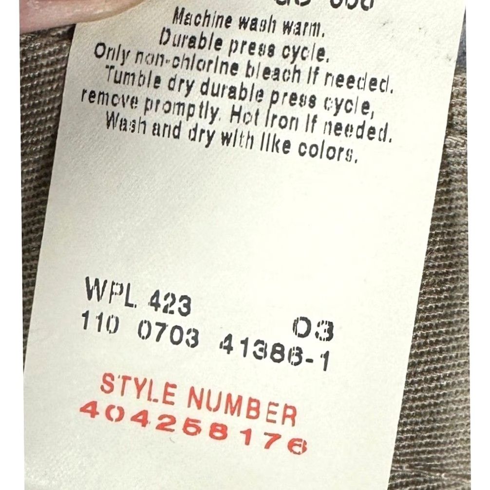 Dockers VINTAGE Dockers Original Khaki Relaxed Pants Mens 36X29 Tan Khakis Pleated Cuffed 100% Cotton Beige Size US 36 / EU 52 - 6 Thumbnail