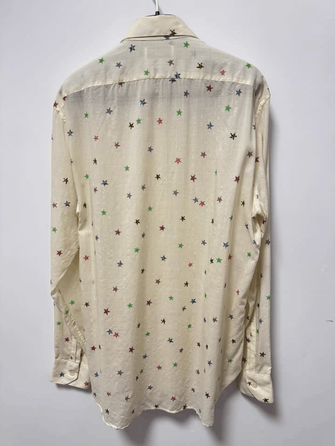 Mens Shirts Saint Laurent Stars Shirt Saint Laurent Pink Star