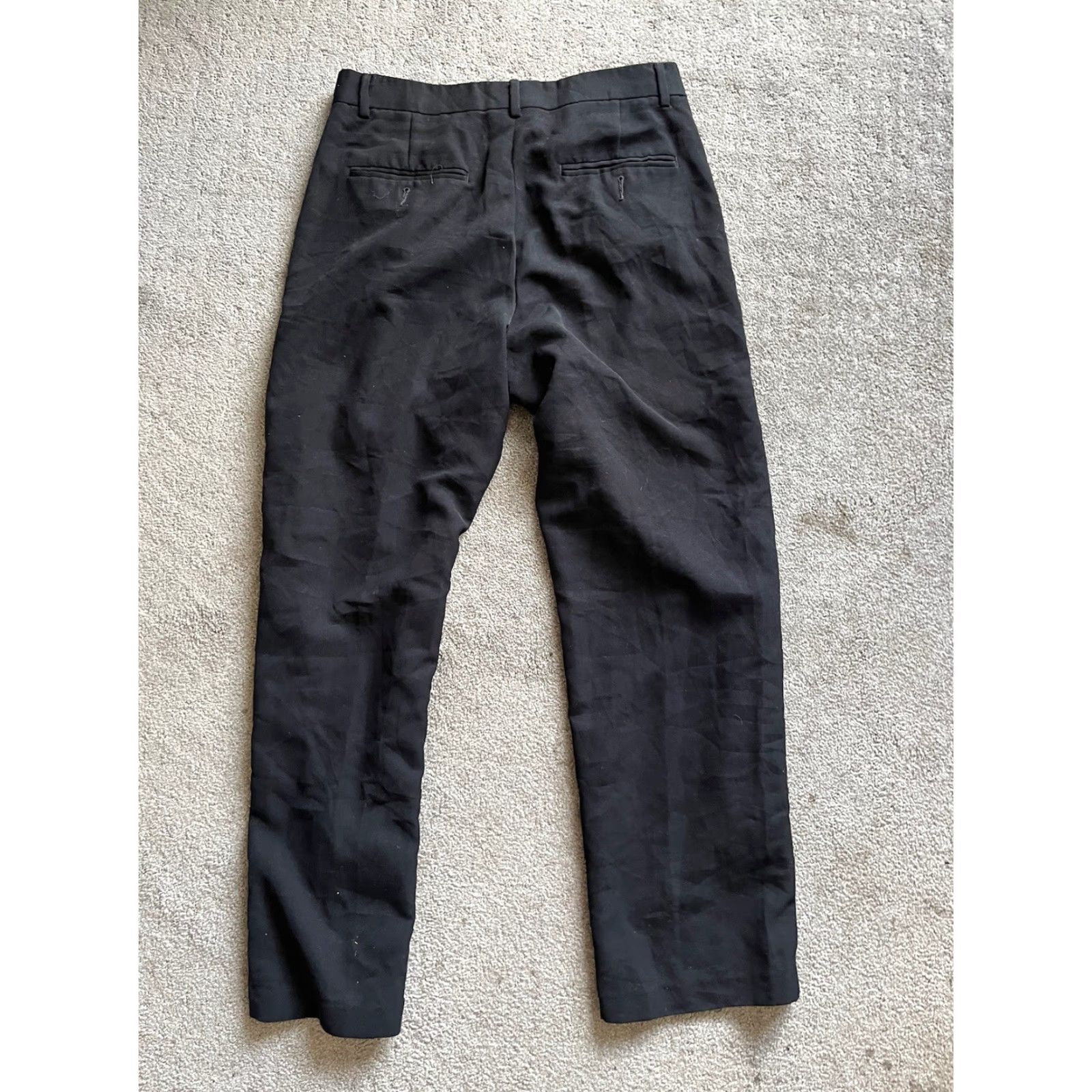 Kenneth Cole Kenneth Cole Reaction Mens Dress Pants 29x28 Black Polyester Flat Front Dress Pants Mens 29 Black Polyester Flat Front Size US 29 - 3 Thumbnail