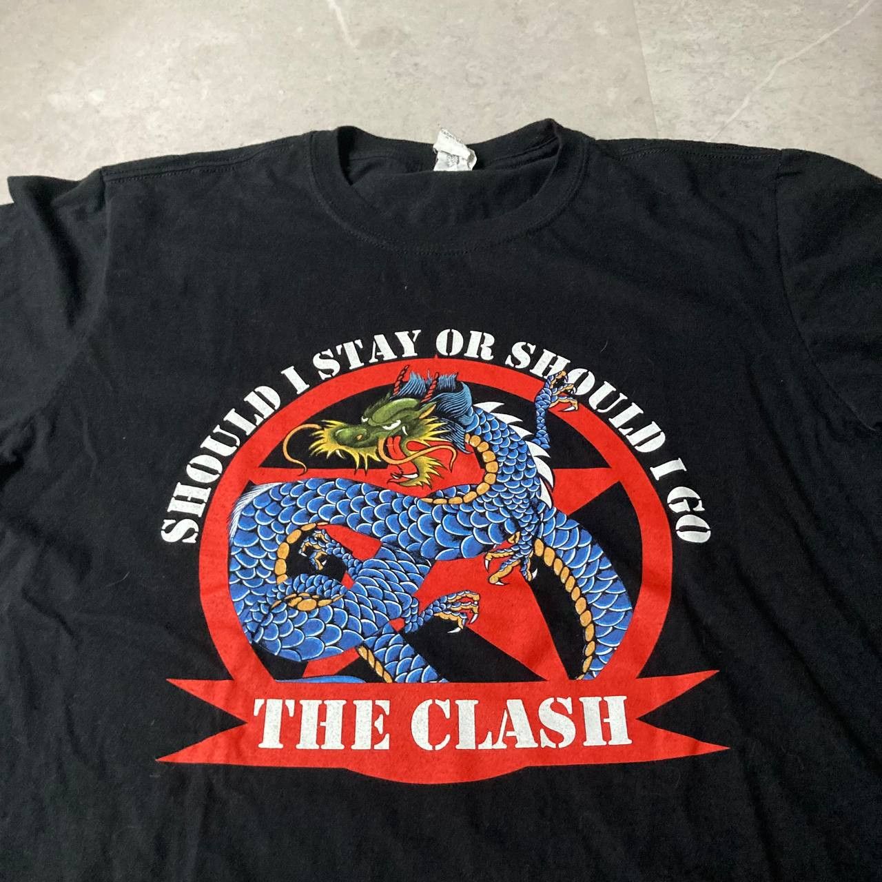 Band Tees The Clash Should I Stay Or Should I Go Punk Rock Band Tee Size US L / EU 52-54 / 3 - 2 Thumbnail