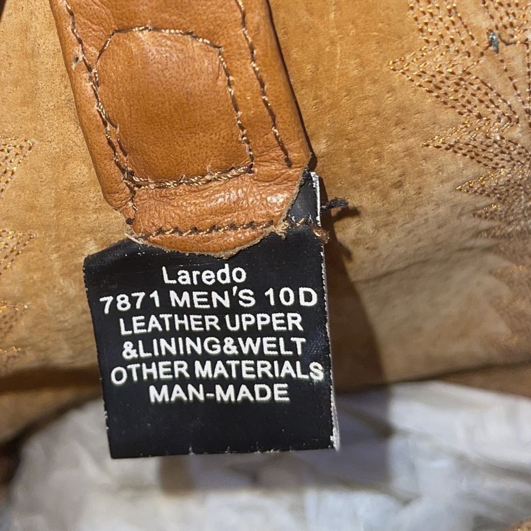Other Laredo Cowboy Western Leather Boots Two Toned Size 10 Rodeo Size US 10 / EU 43 - 6 Thumbnail