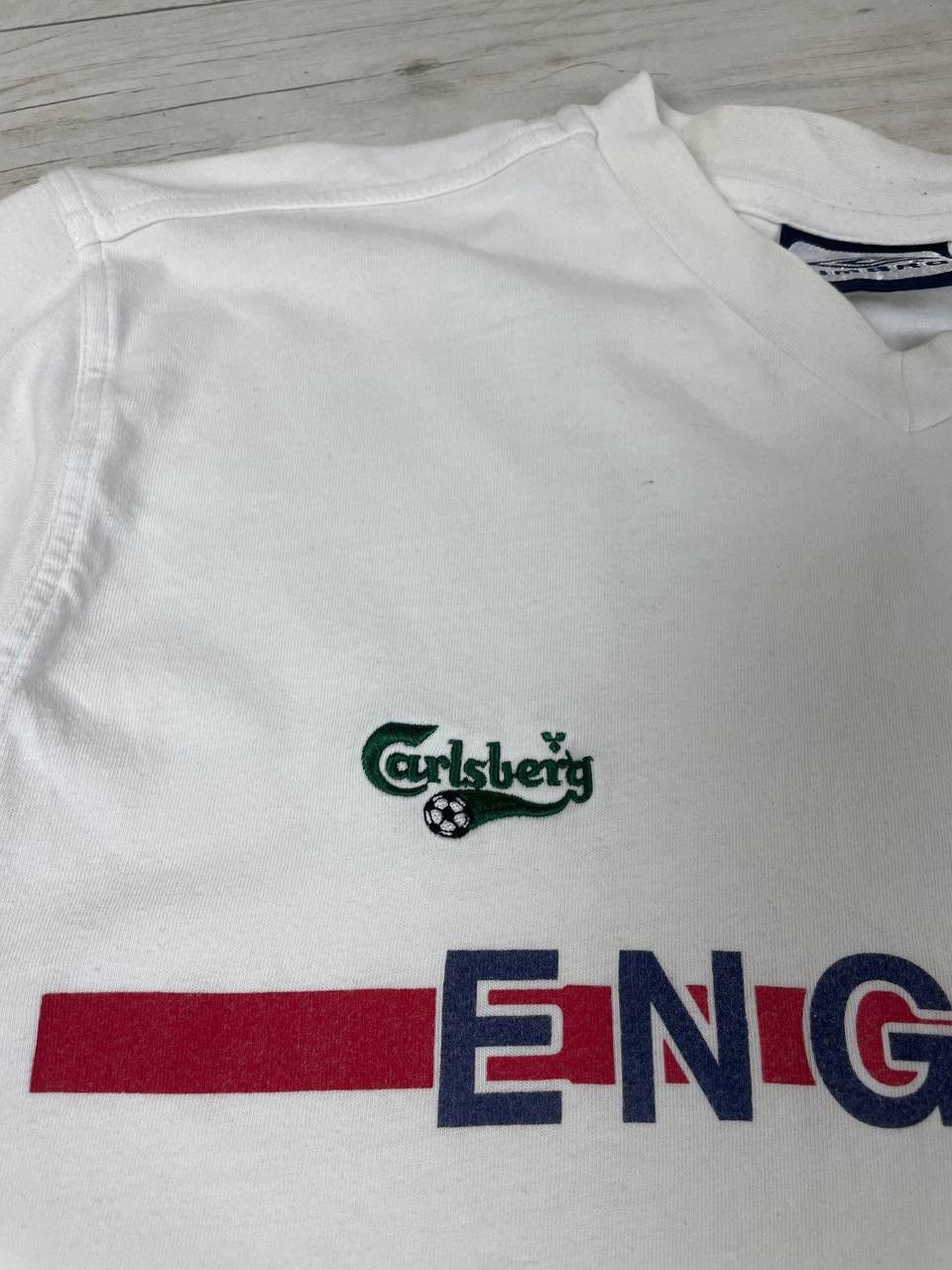 Umbro Vintage Umbro England Football Shirt Soccer Jersey 00s Size US L / EU 52-54 / 3 - 7 Thumbnail