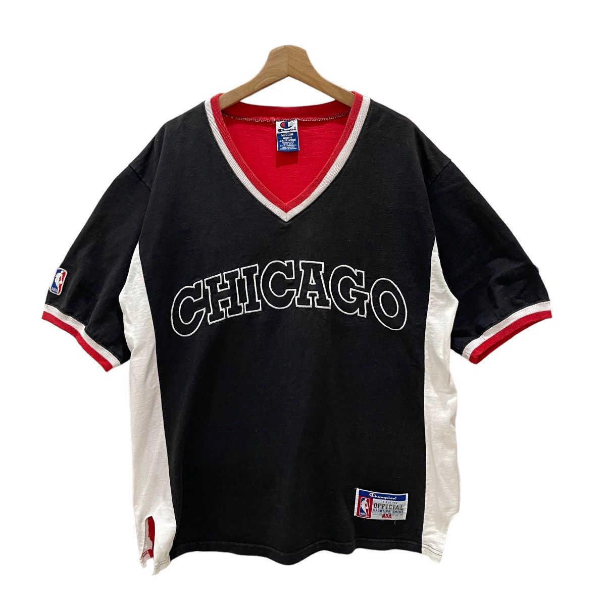 NBA Vintage 1996 Chicago Bulls Michael Jordan Warm Up T-Shirt Size US M / EU 48-50 / 2 - 2 Thumbnail