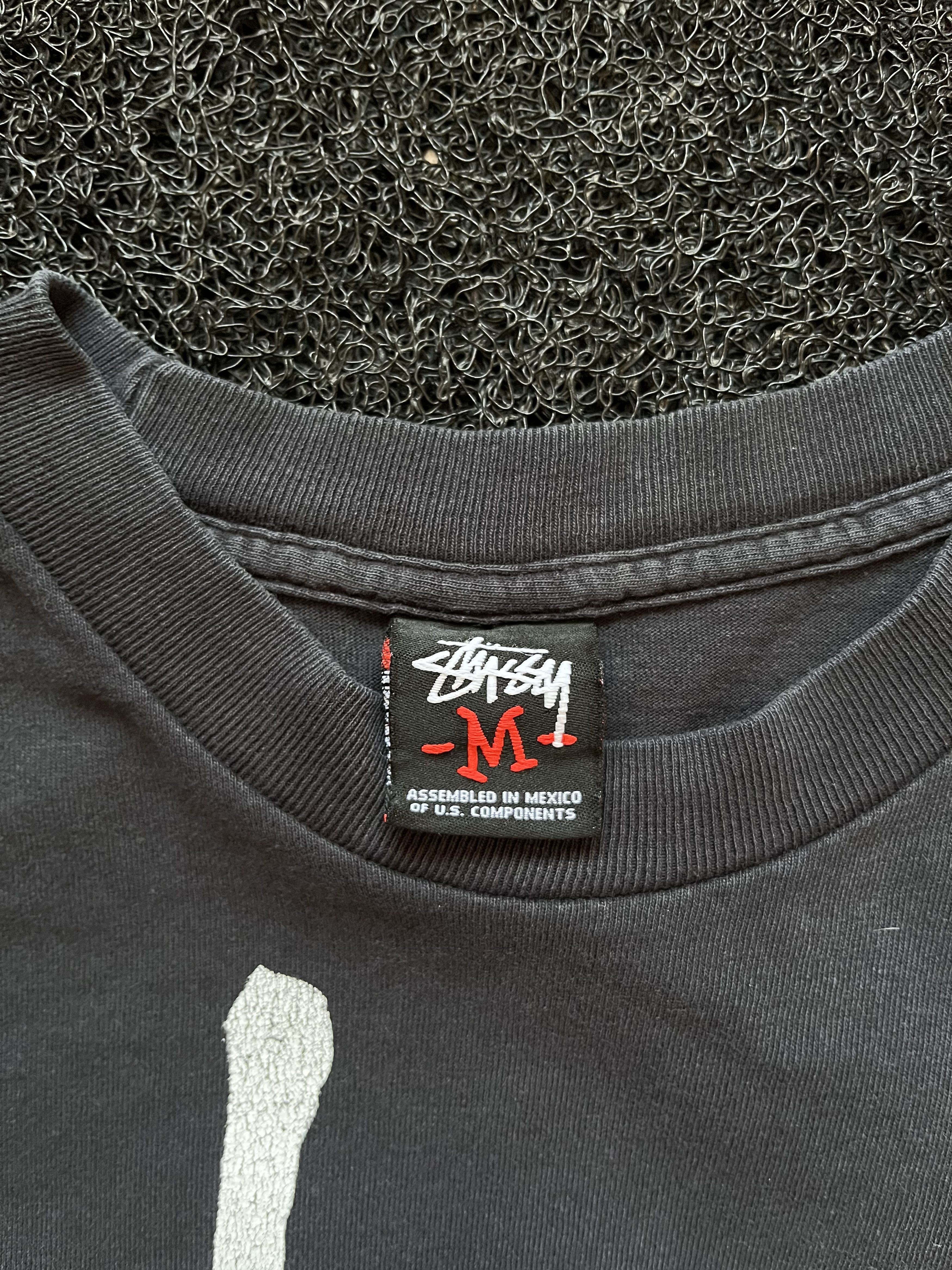 Stussy Vintage Stussy Streetwear Big Logo Made In Mexico Black Tee Size US M / EU 48-50 / 2 - 3 Thumbnail