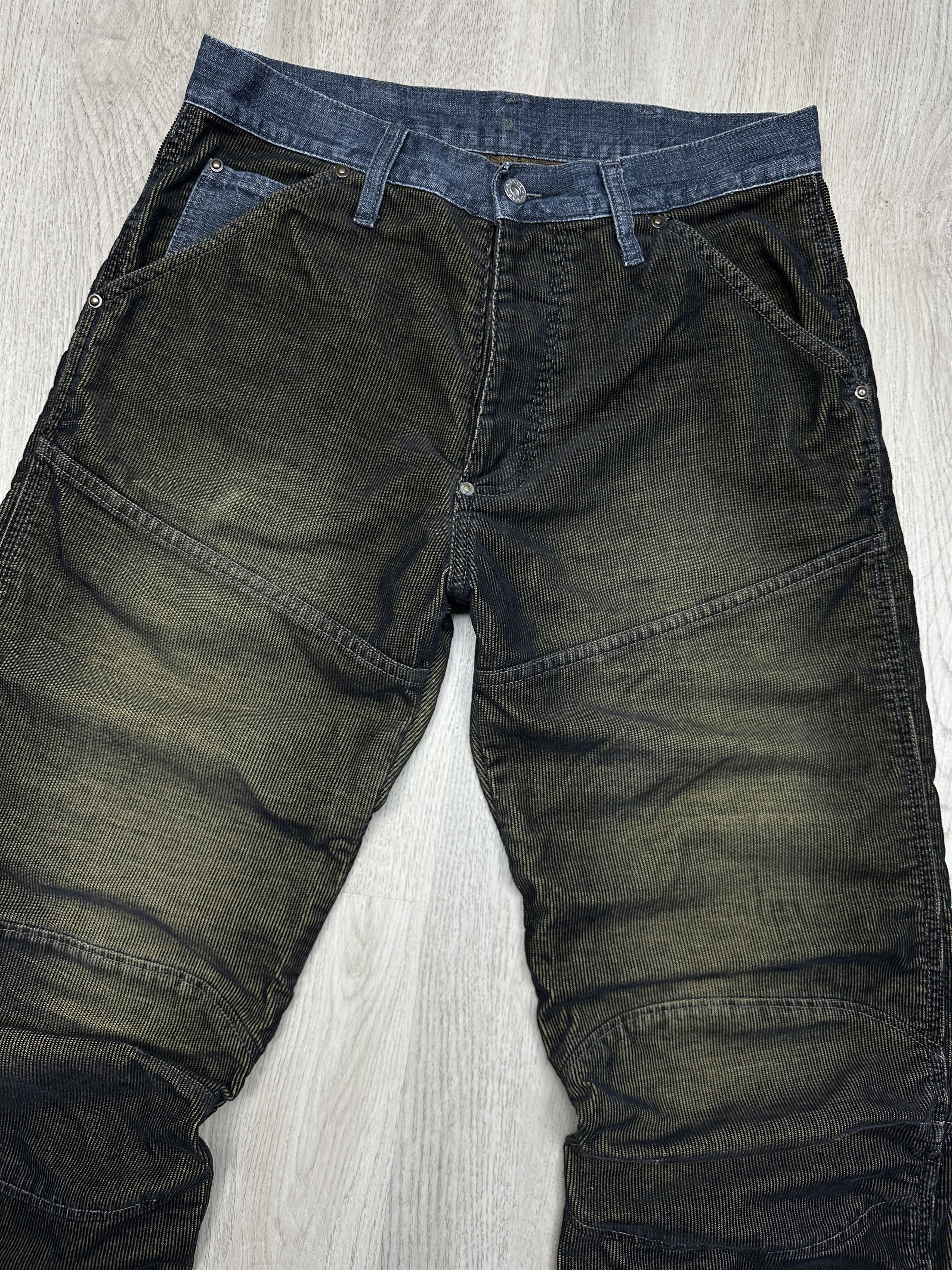 G-Star G Star Raw Elwood Corduroy Denim Pants Jeans Double Knee Size US 30 / EU 46 - 2 Thumbnail