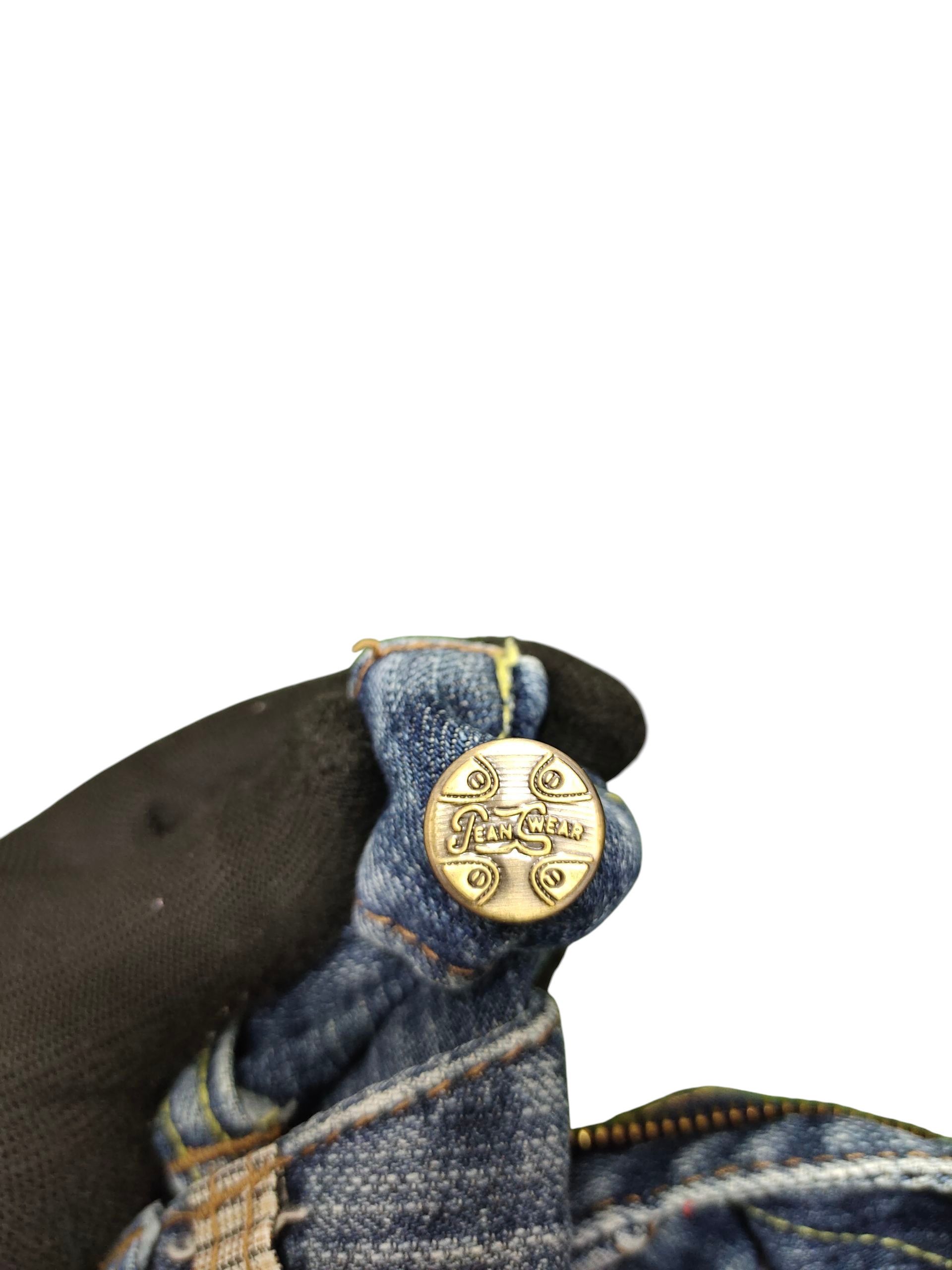 Number (N)ine × Undercover Japanese Brand Double Waist Clawmark Distress Denim Jeans Size US 31 - 12 Thumbnail