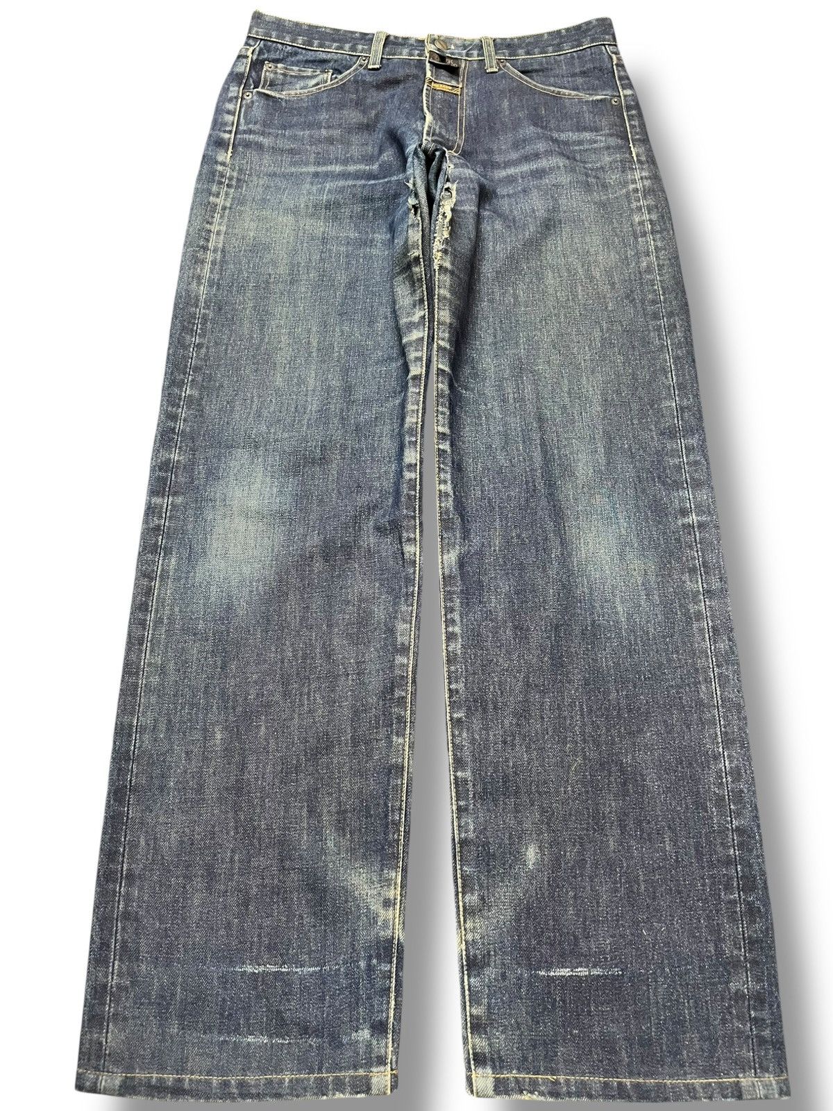 Marithe + Francois Girbaud Vintage Marithe Francois Girbaud Blue Indigo Denim Size US 32 / EU 48 - 1 Thumbnail
