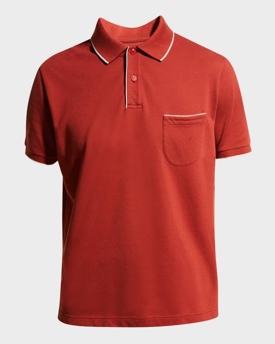 image of Loro Piana O1W1Db10224 Polo Shirt In Argilla, Men's (Size Medium)