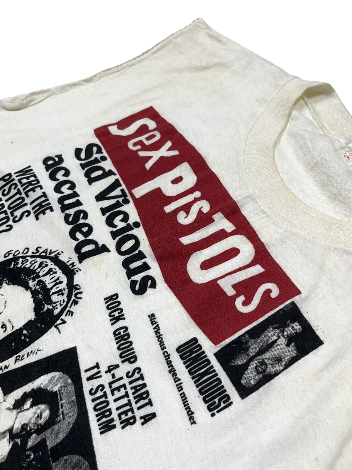 Band Tees Vintage 80s Sid Vicious Accused Sex Pistols Punk Tank Top Size US M / EU 48-50 / 2 - 5 Thumbnail