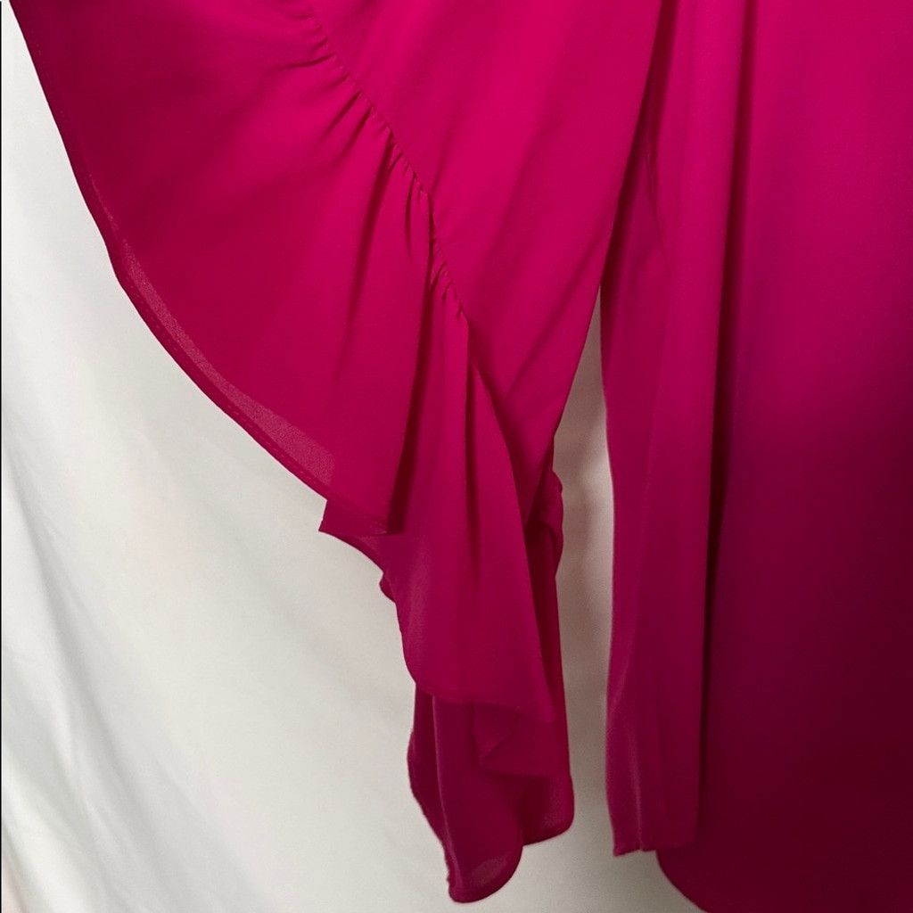 Joseph Ribkoff Joesph Ribkoff pink bell waterfall sleeves tunic blouse 12 Size L / US 10 / IT 46 - 2 Thumbnail
