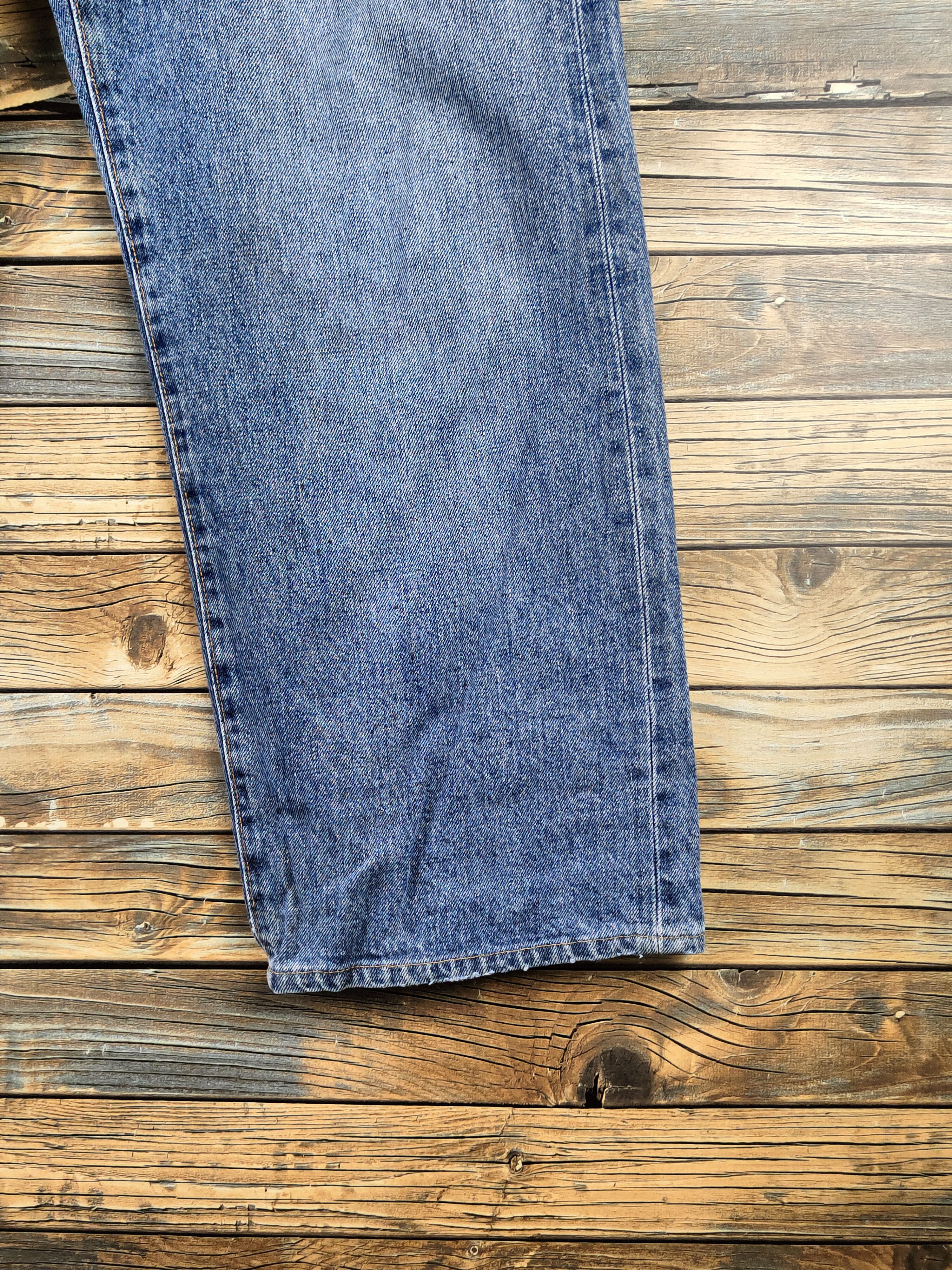 Japanese Brand Bobson Blue Distressed Ripped Jeans #S2886 Size US 33 - 6 Thumbnail