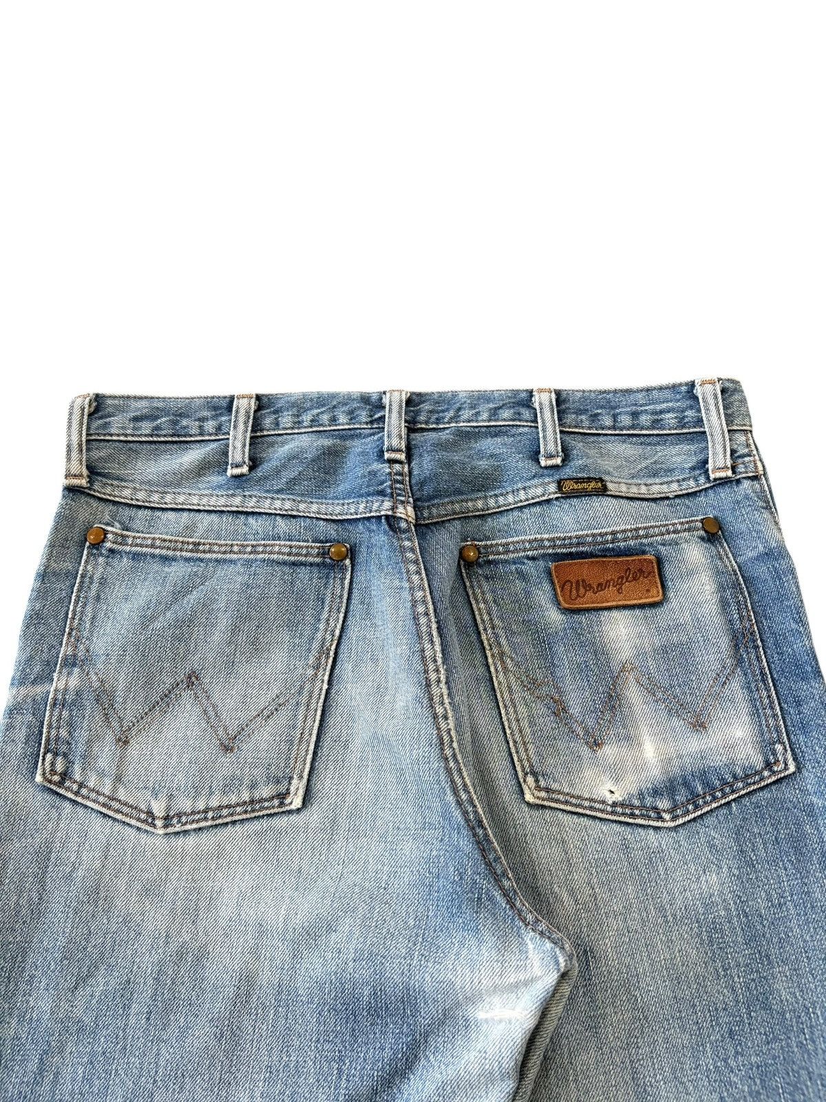 Wrangler Vintage 90s Wrangler Blue Bell Faded Flare Jeans Size US 31 - 4 Thumbnail