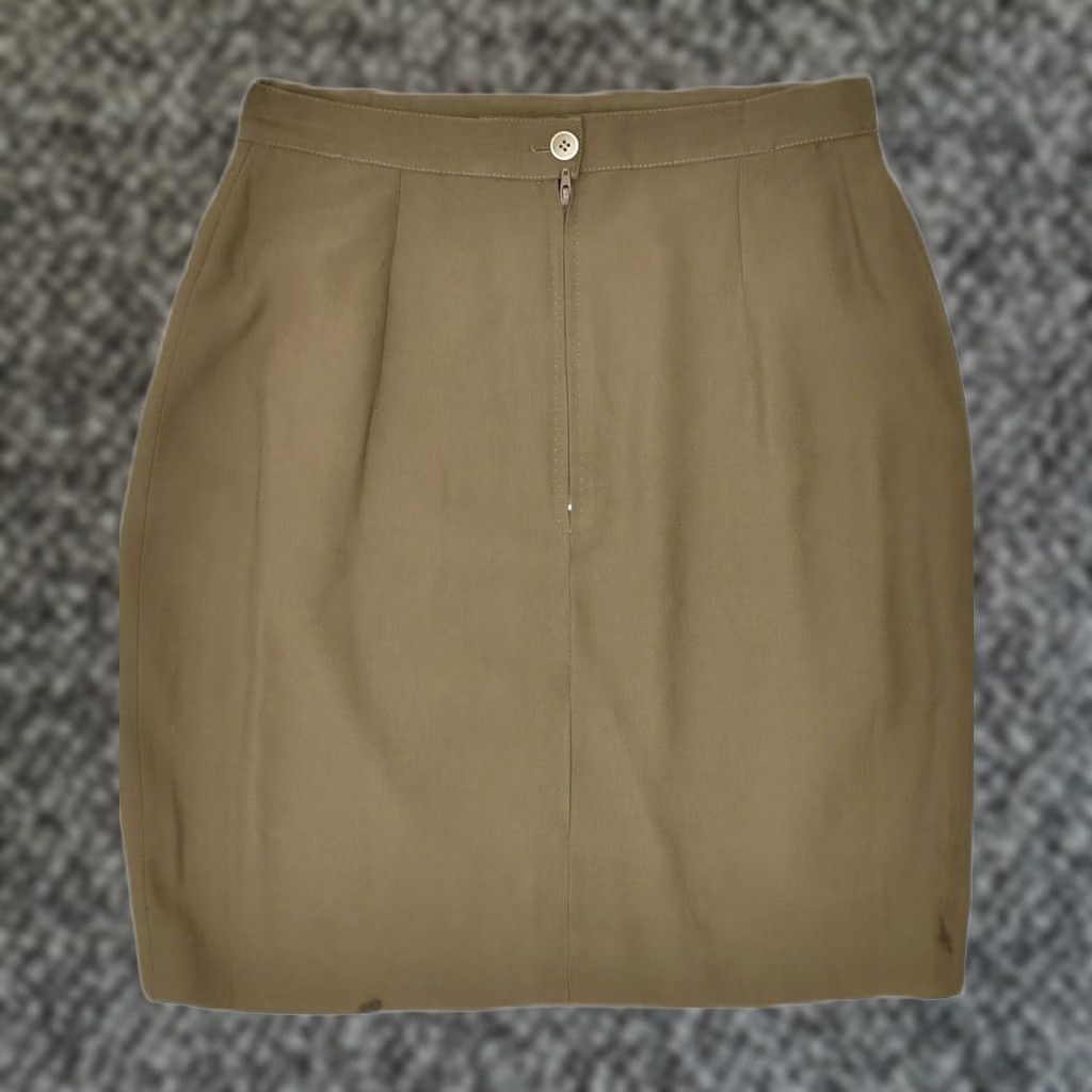 Vintage BAGUTTA Womens A-Line Skirt Medium Brown Acetate Size 32" / US 10 / IT 46 - 1 Thumbnail