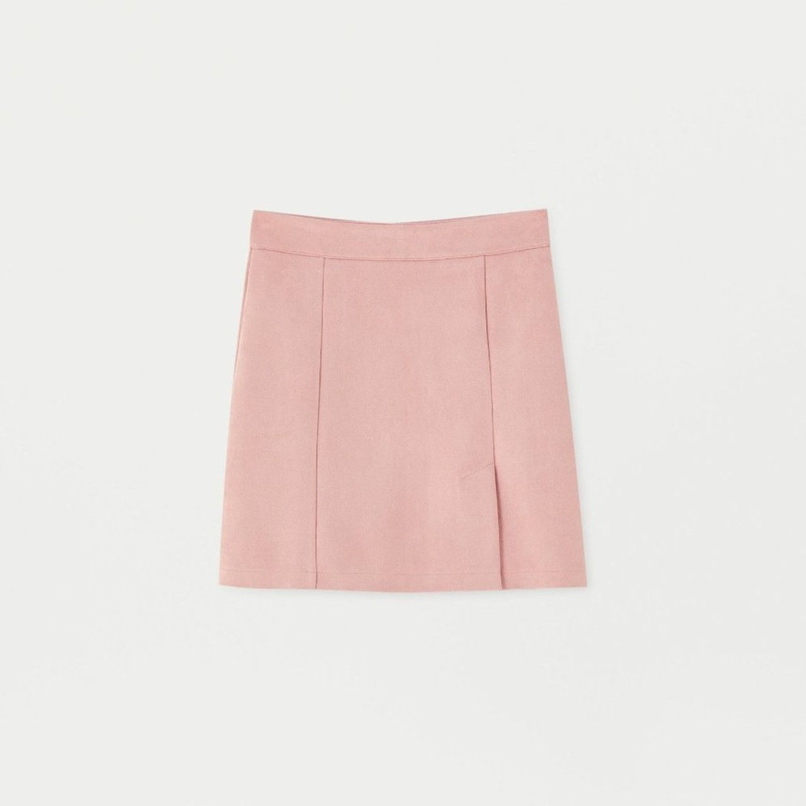 Pull & Bear Pull&Bear Pink Faux Suede Mini Skirt Size 28" / US 6 / IT 42 - 4 Thumbnail