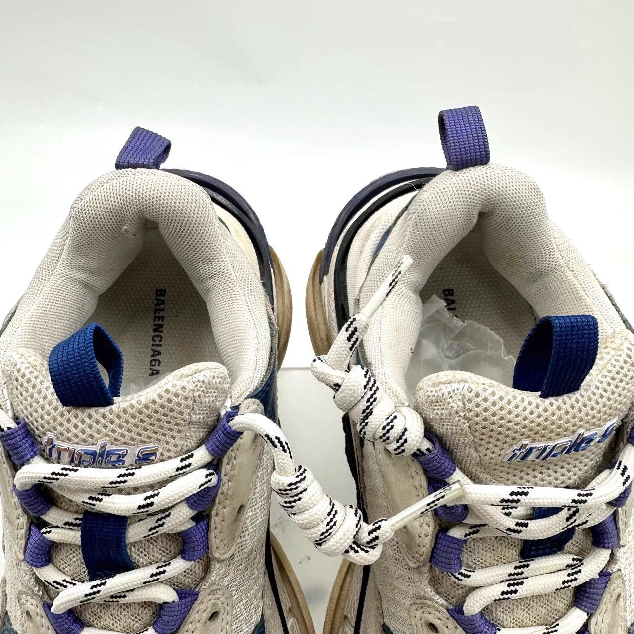 Balenciaga Balenciaga Triples White & Purple Dad Sneakers K12 Size US 6 / IT 36 - 4 Thumbnail