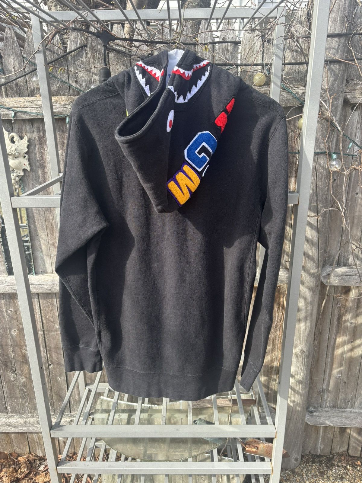 Bape Shark Pullover Hoodie Size US XL / EU 56 / 4 - 2 Thumbnail