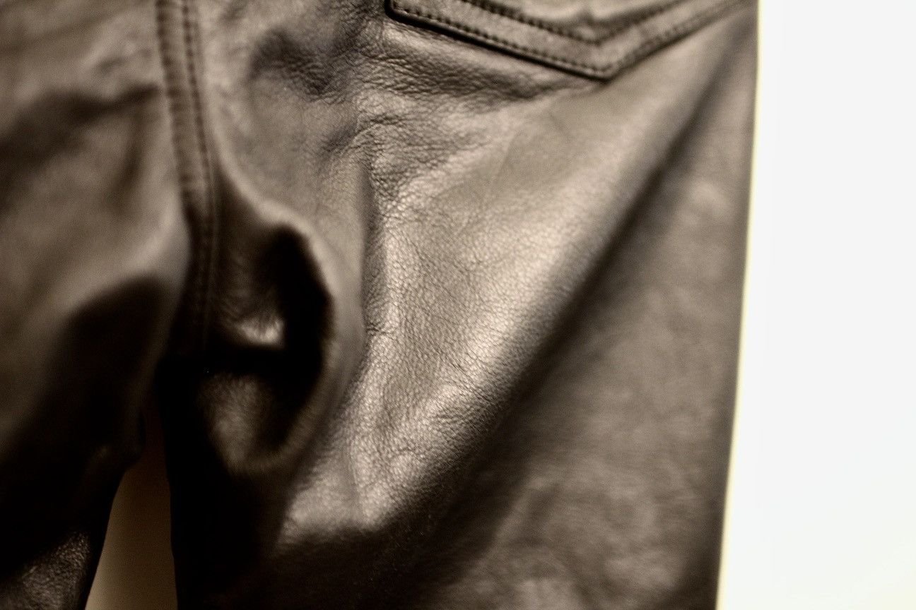 Isamu Katayama Backlash Final drop: New Full grain black leather pants Size US 32 / EU 48 - 3 Thumbnail