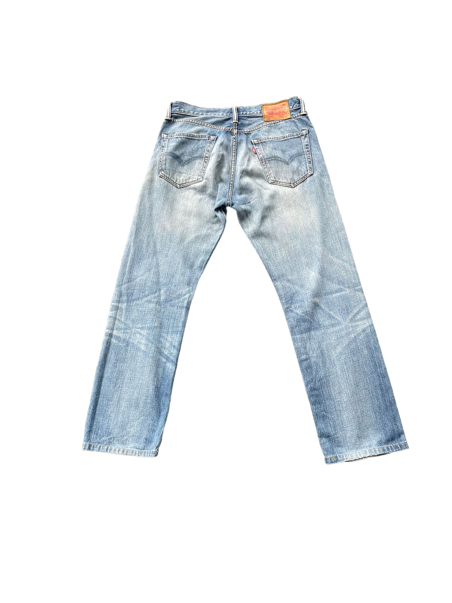 Levi's Levis 505 e Distresed Denim Size US 33 - 5 Thumbnail