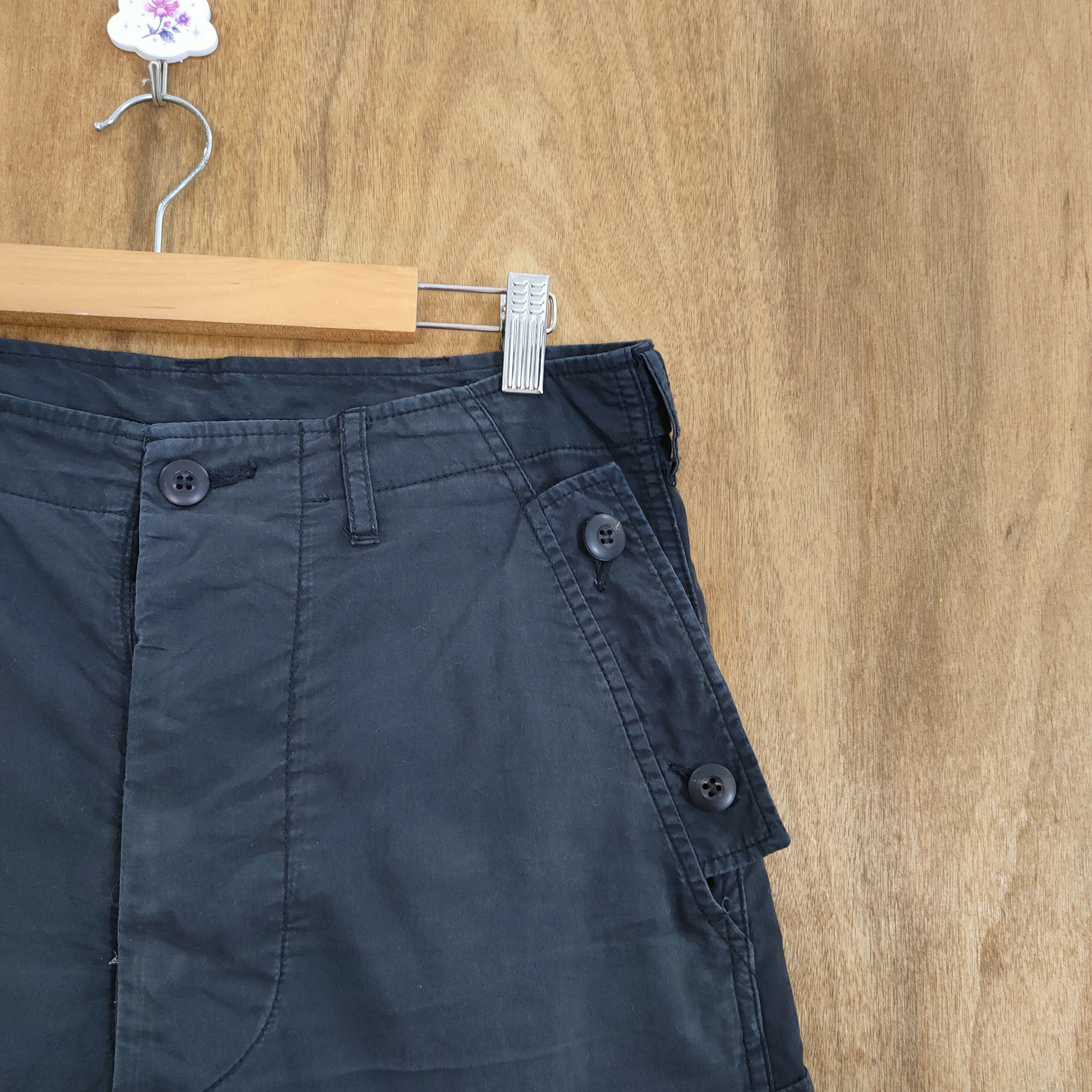 N.Hoolywood N.HOOLYWOOD BLACK CARGO PANTS Size US 31 - 5 Thumbnail