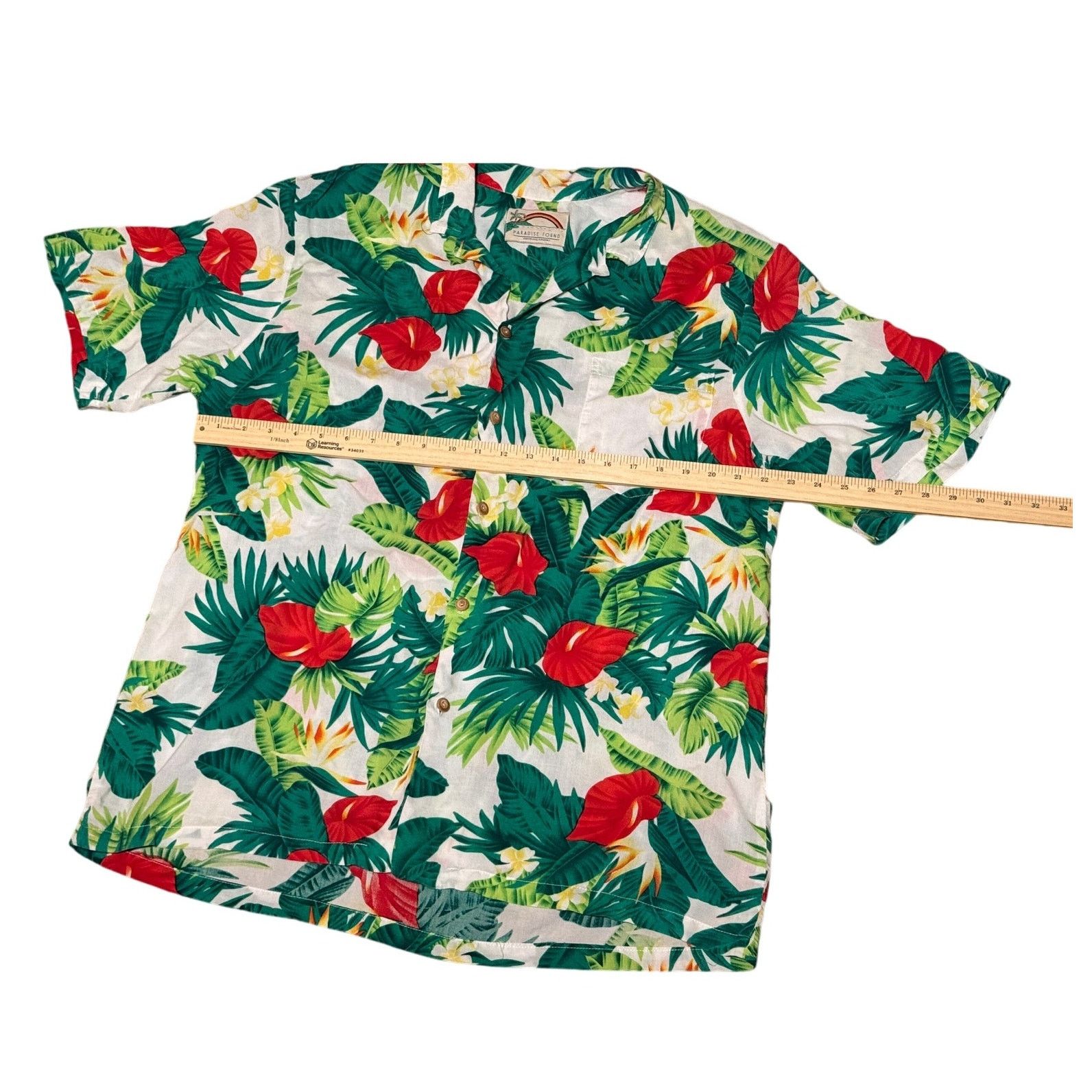 Paradise Found Vintage 1990s Paradise Found Hawaiian Shirt – Men’s XL Size US XL / EU 56 / 4 - 6 Thumbnail