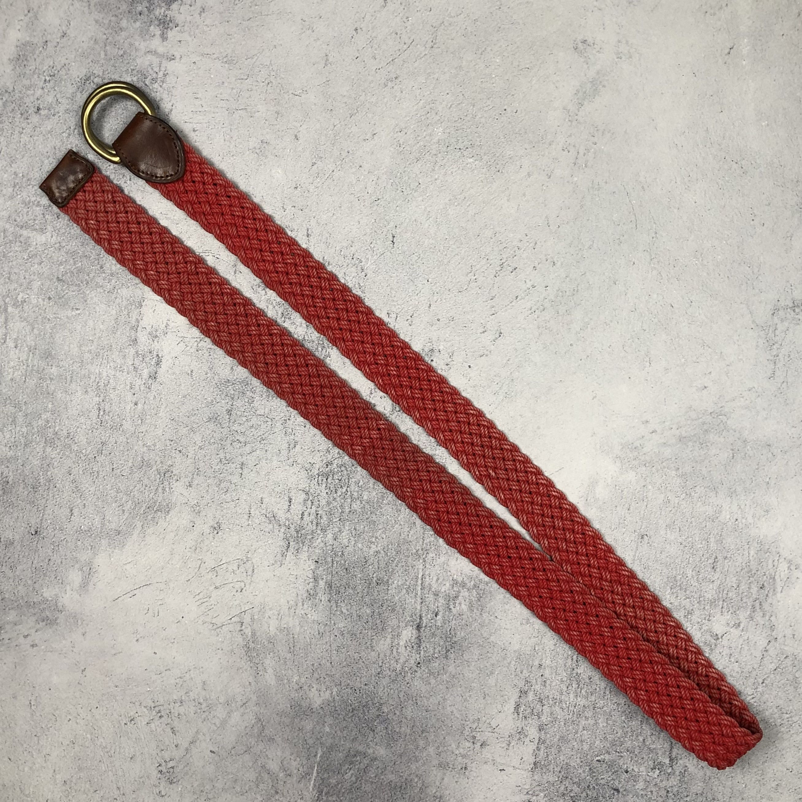 Polo Ralph Lauren Vintage 90s Polo Ralph Lauren Leather Belt D-Ring Braided Size ONE SIZE - 7 Thumbnail