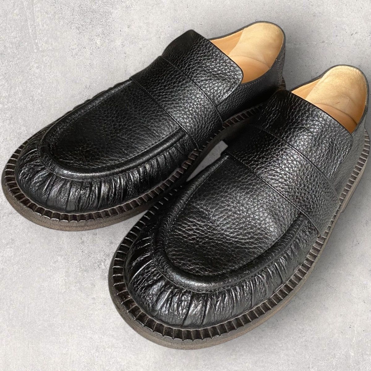 Marsell Marsèll Alluce Estiva grained leather loafers Size US 9 / EU 42 - 4 Thumbnail