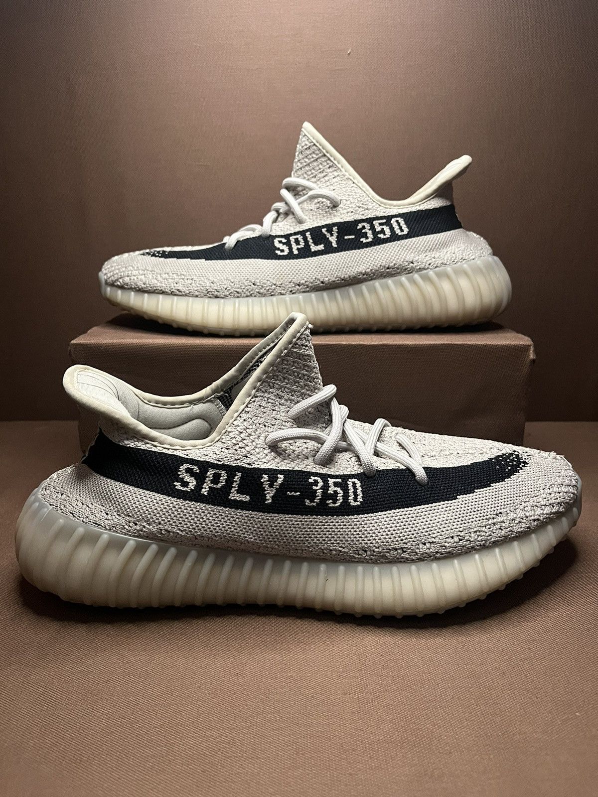 image of Adidas x Yeezy Season Yeezy 350 Slate Shoes in Brown, Men's (Size 9)