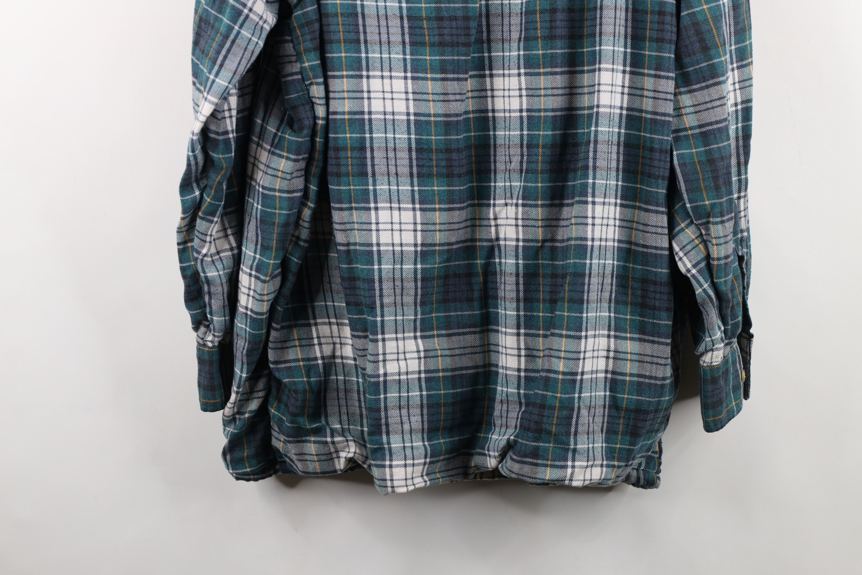 Vintage Vintage 90s Streetwear Lined Flannel Button Shirt Jacket Jac Size US L / EU 52-54 / 3 - 13 Thumbnail
